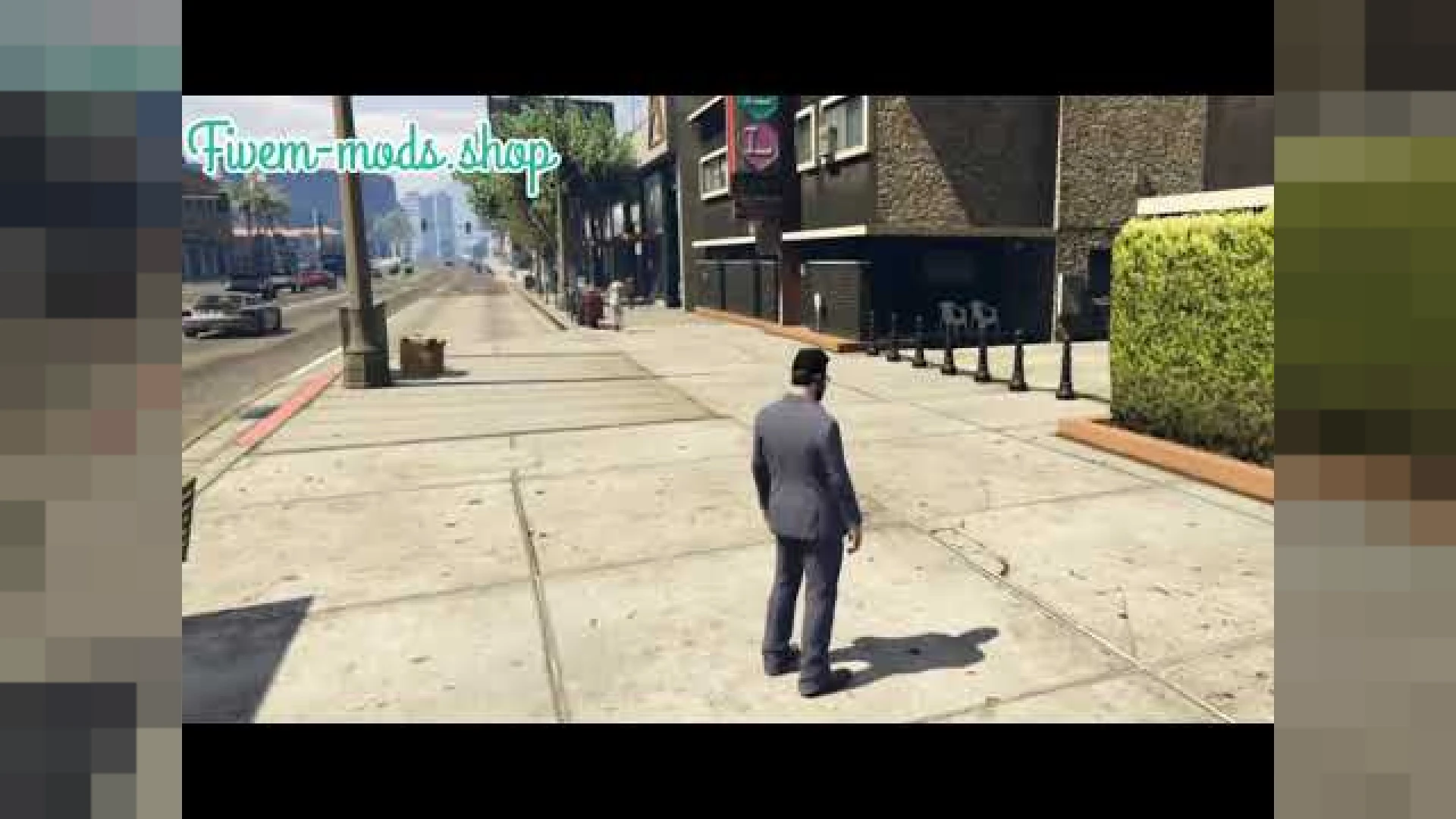 Elite Pinkcage MLO reception and pool exterior in a FiveM server