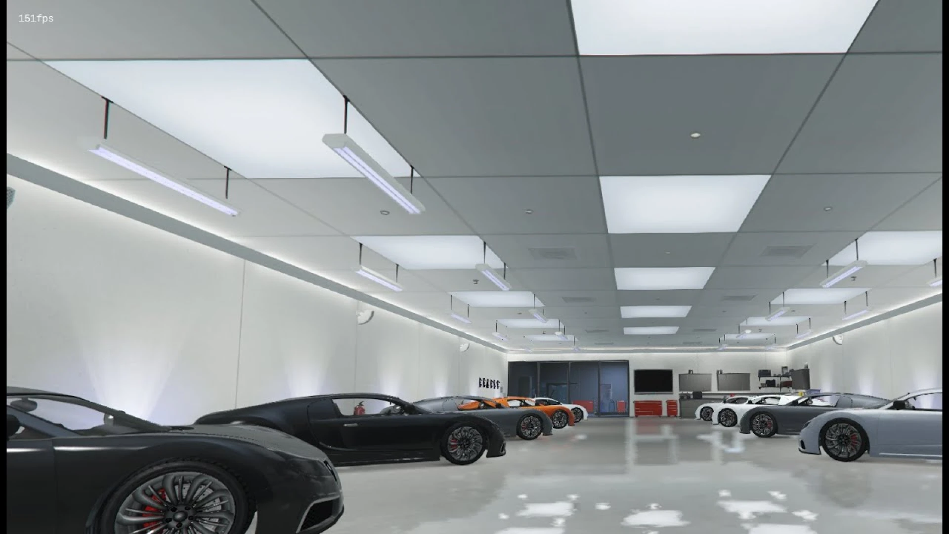 Garages V1 ESX garage script interface preview in FiveM