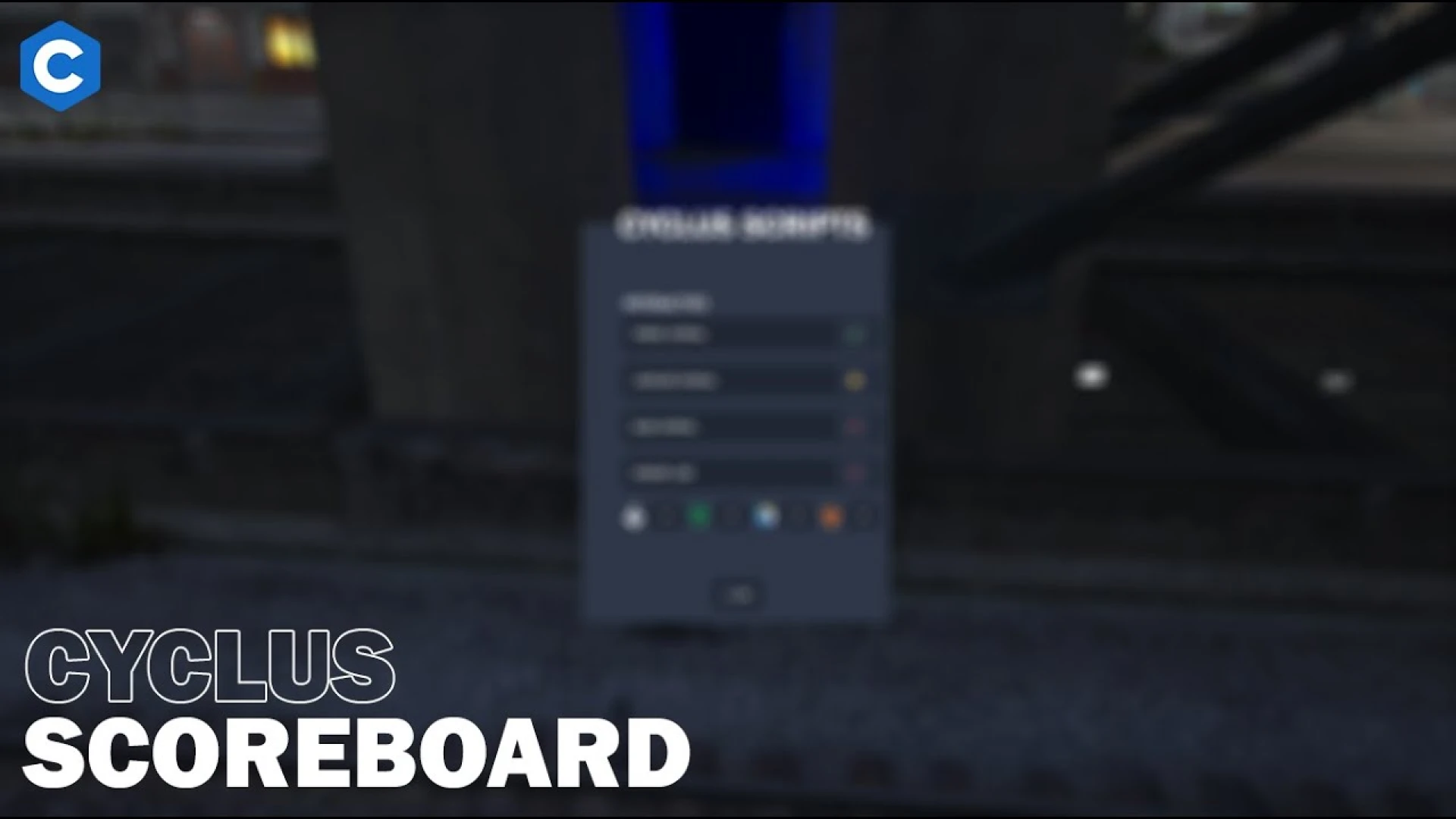 Cyclus Scoreboard ESX scoreboard interface preview in FiveM