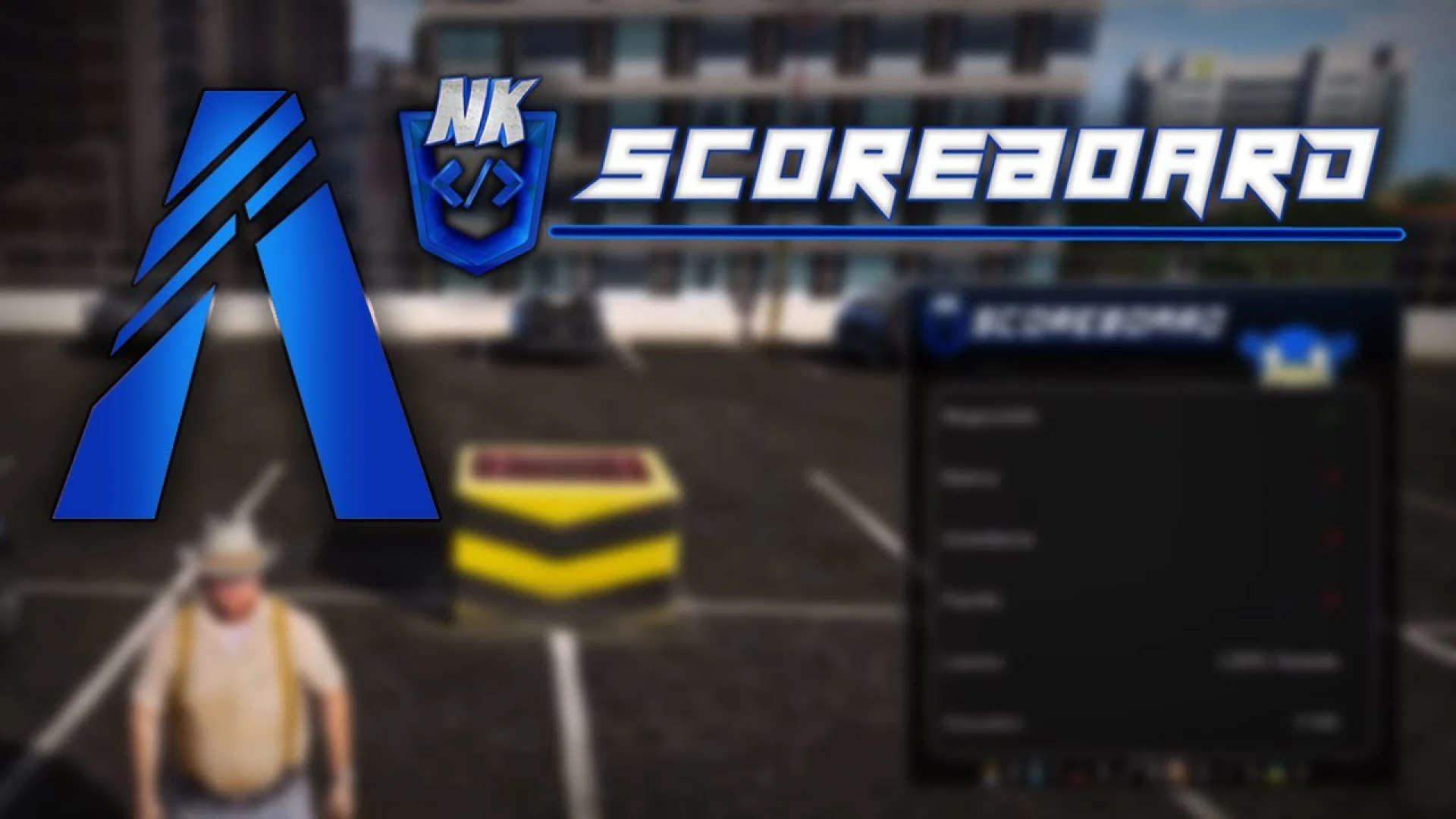 ESX Scoreboard V14 preview showing the esx scoreboard script in action