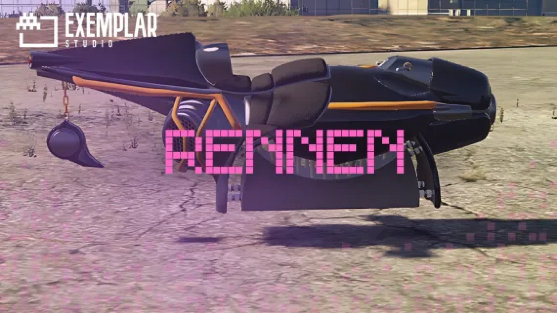 Exemplar Studio Rennen lore-friendly sports car on a FiveM city street