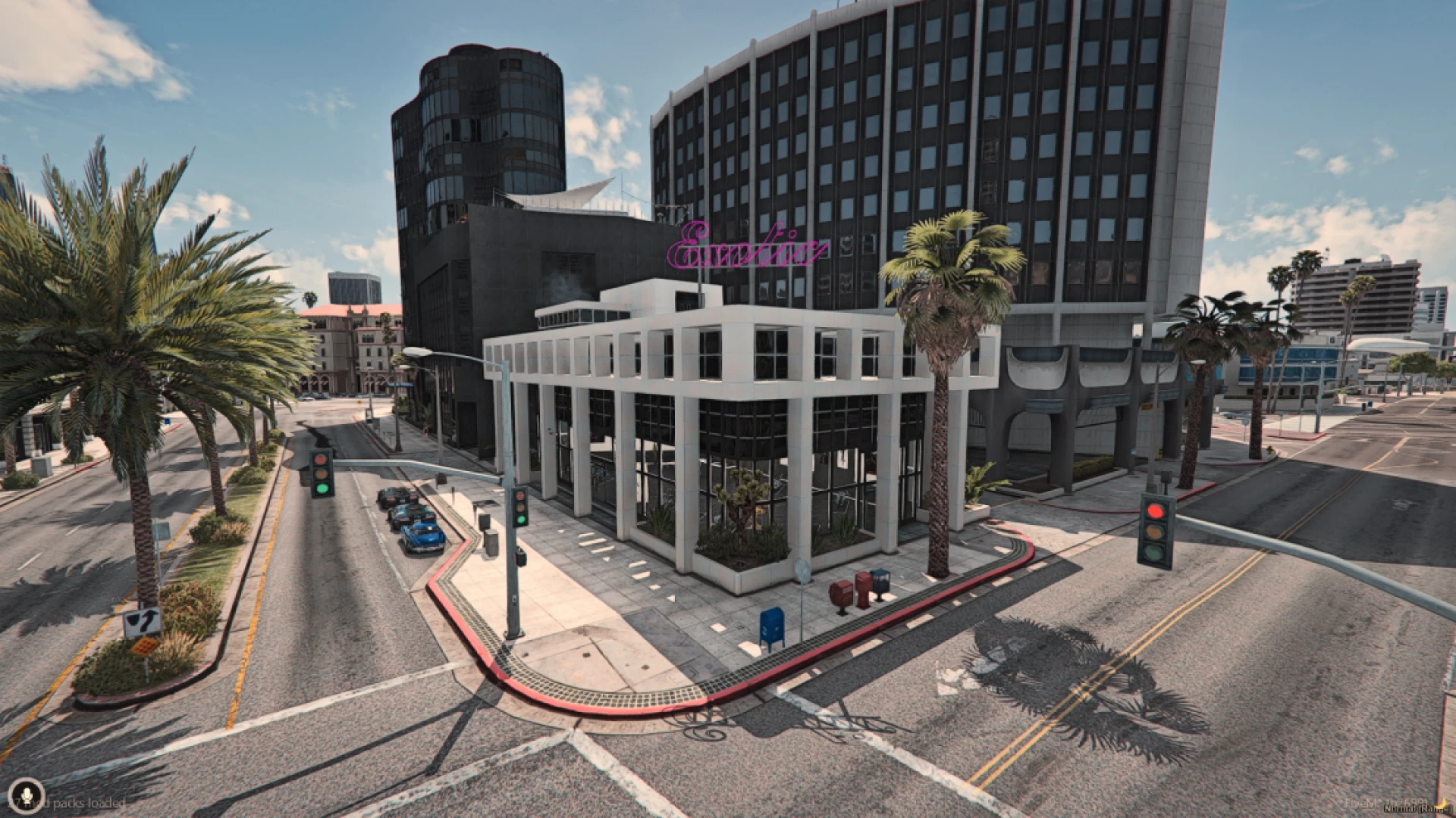 Motorcycle dealership MLO showroom with exotic bikes on display in FiveM