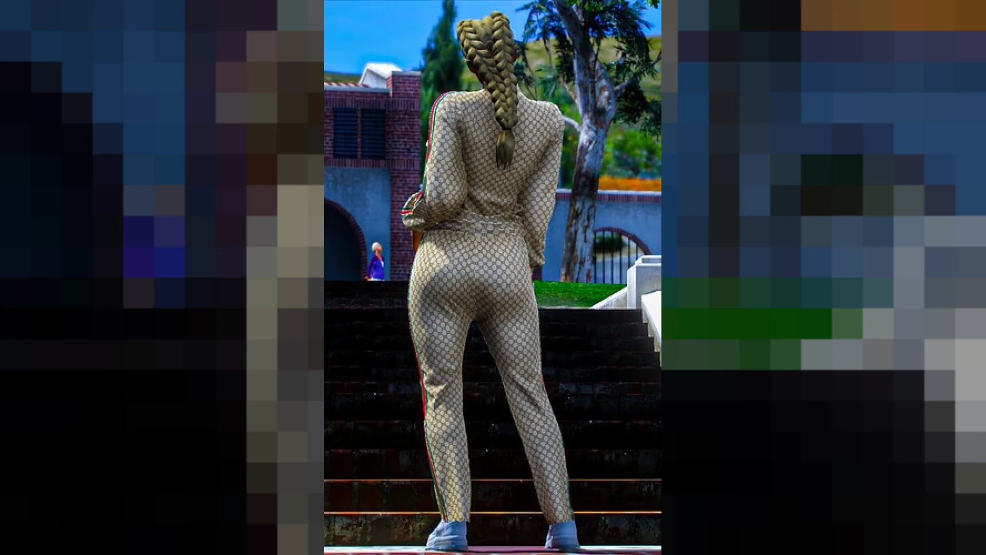 Female Hair style on a FiveM MP female freemode character — view 2