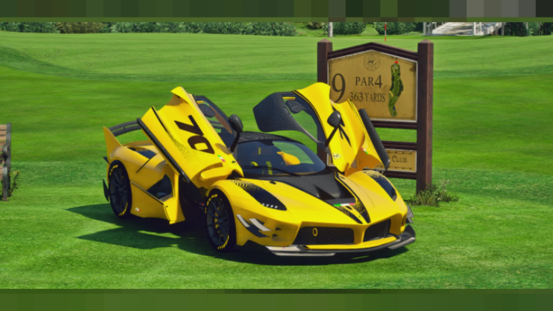 Ferrari LaFerrari FiveM hypercar in red with active rear aero raised