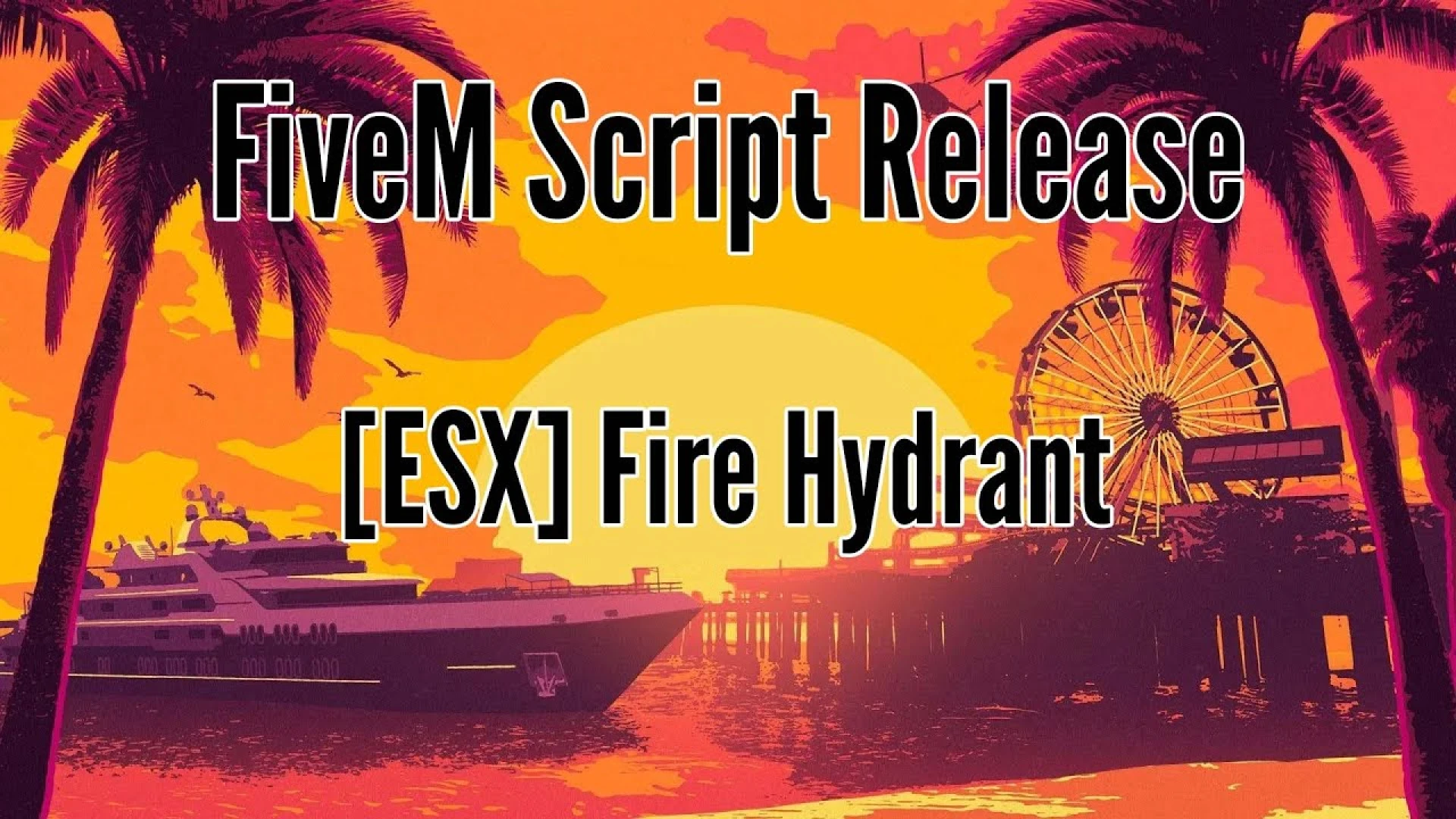 FiveM fire hydrant script connected to a fire truck during a firefighter callout