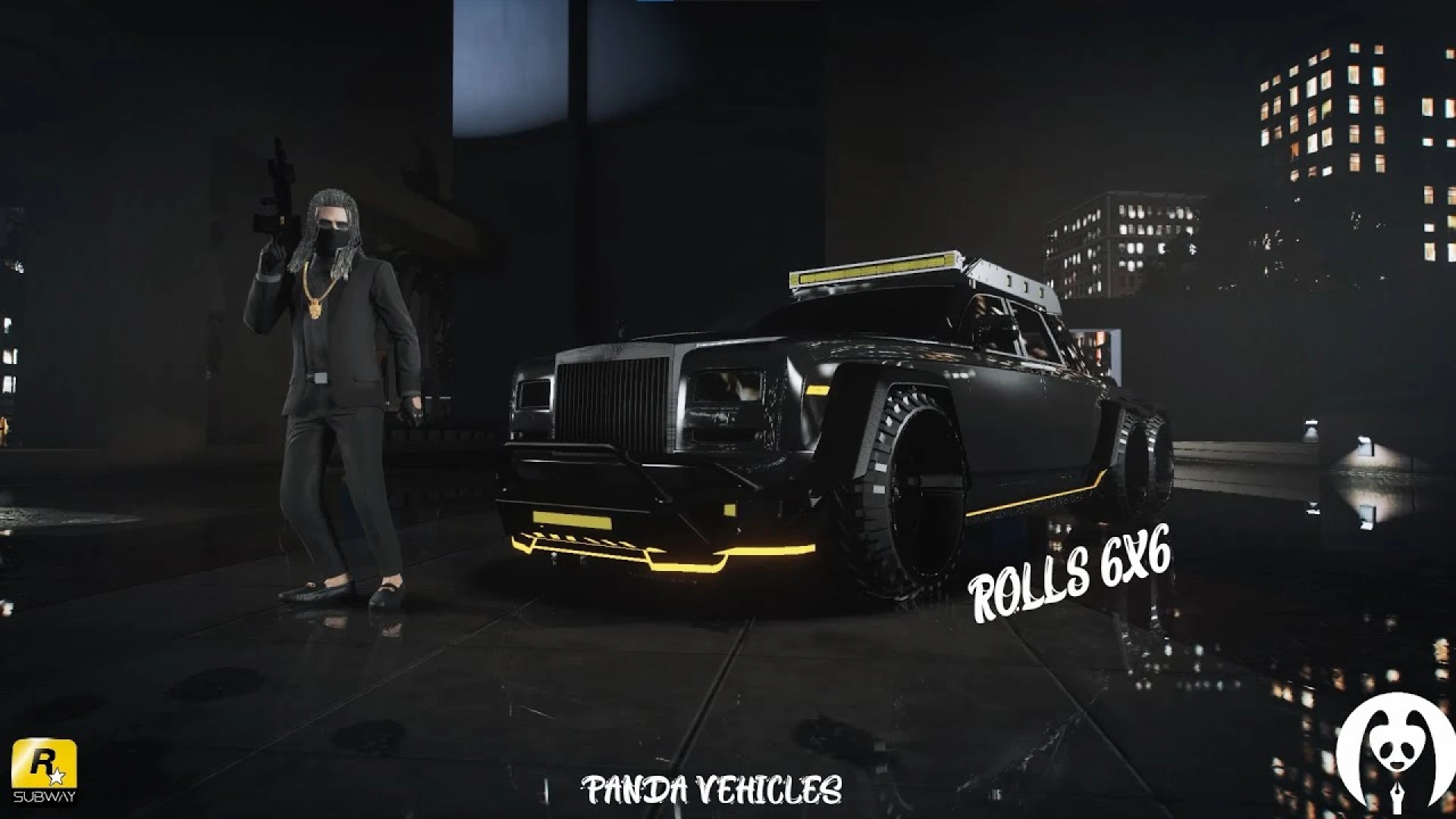 FiveM Rolls Royce 6x6 shown in-game for FiveM servers