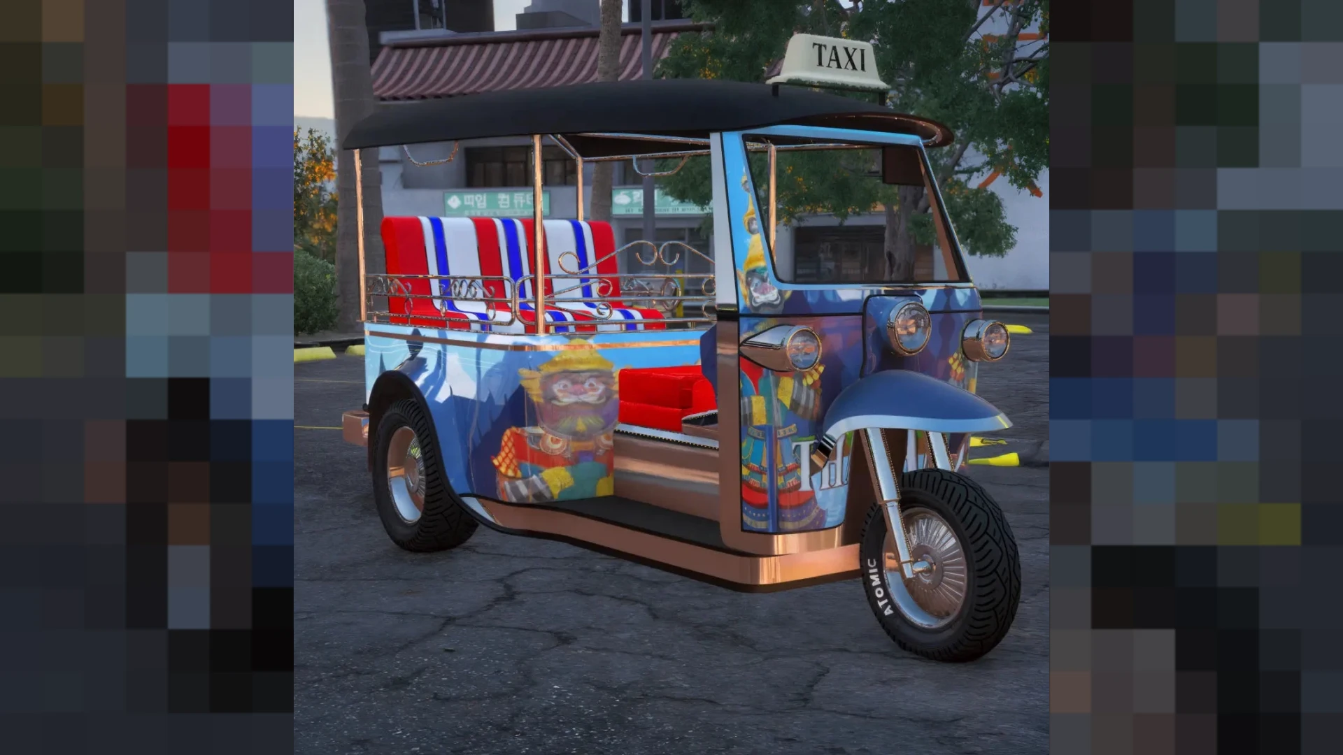 FiveM Tuktuk three-wheeled auto rickshaw
