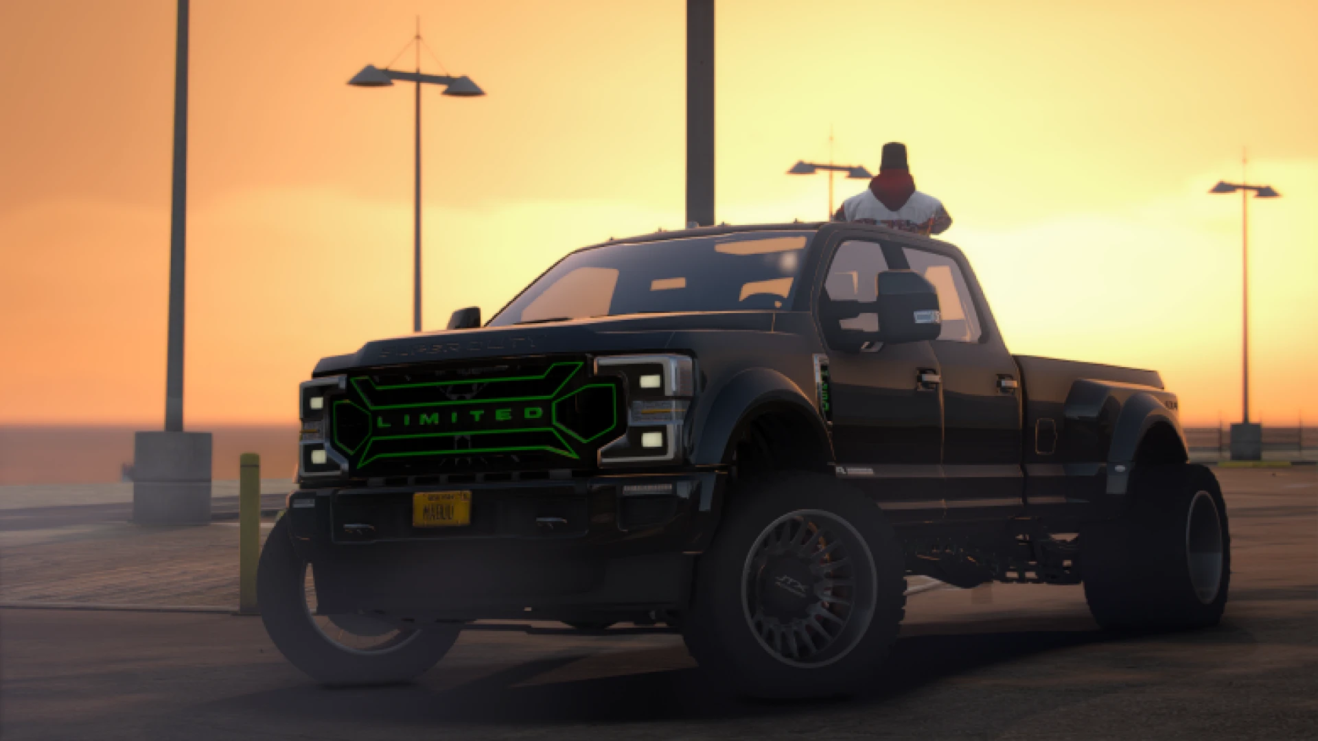 Ford F450 Lifted Limited dually pickup in Los Santos for FiveM