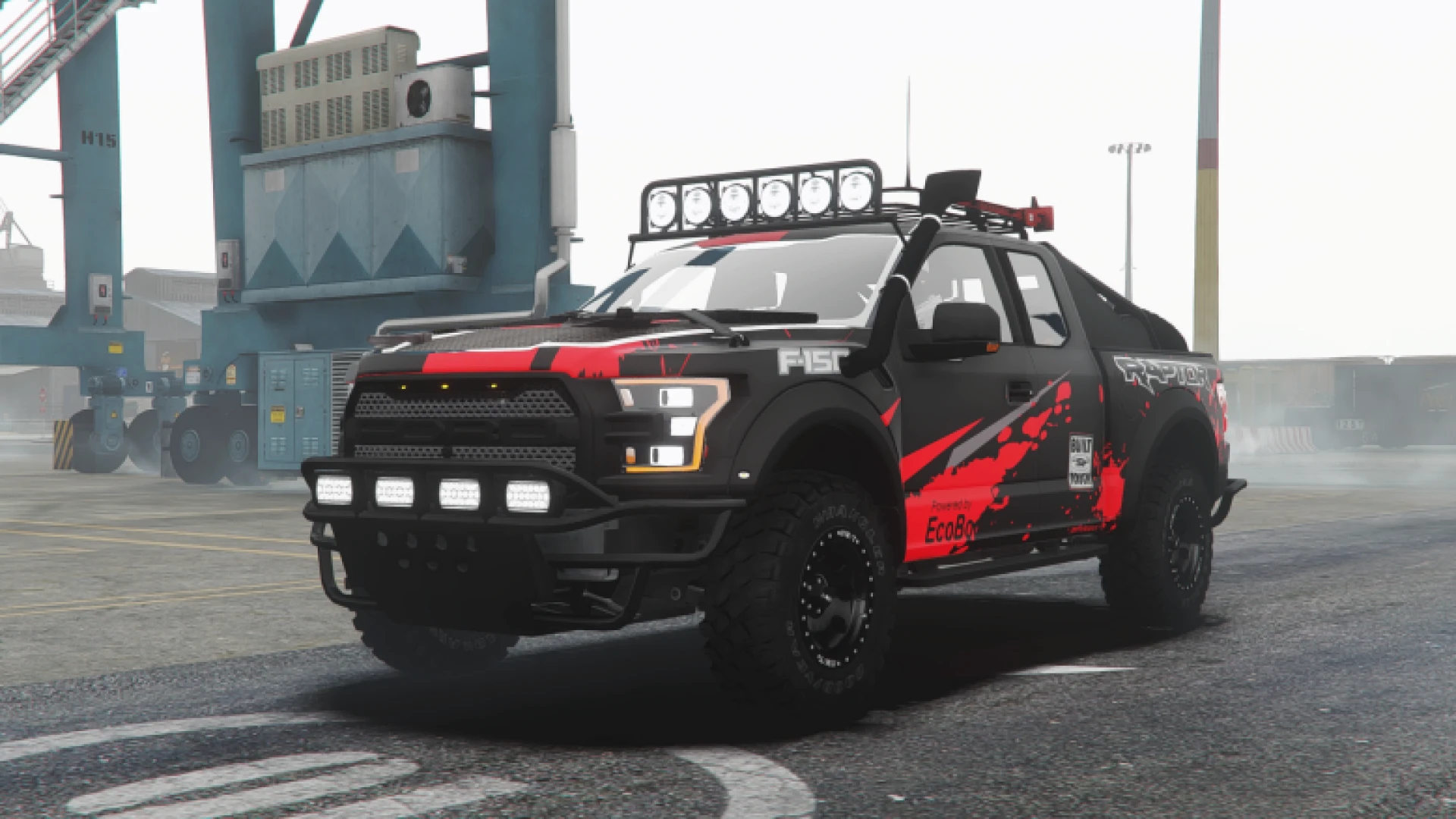 Ford Raptor 2017 FiveM off-road pickup truck front view