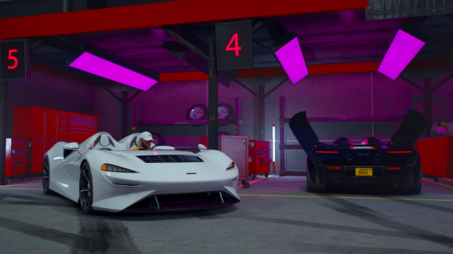 Foxelva FiveM car custom add-on coupe parked in the city