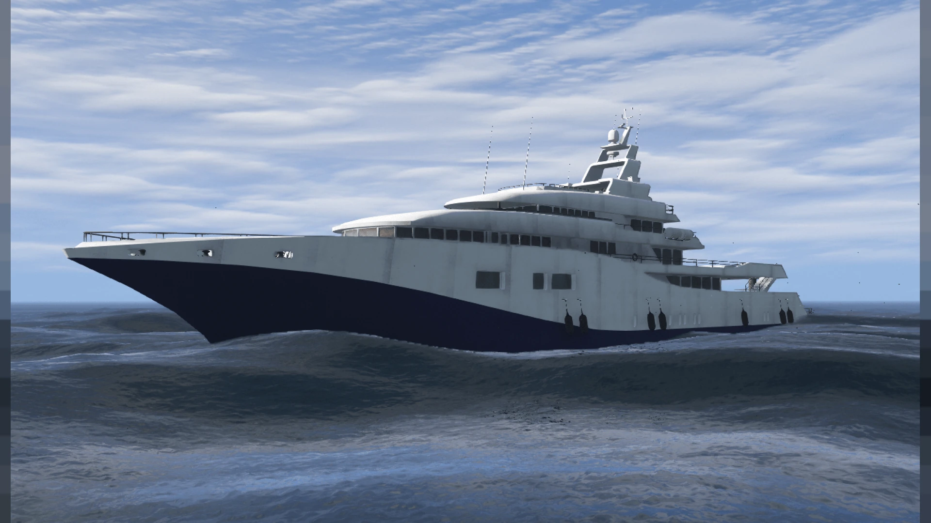 Frickies Yacht luxury multi-deck vessel interior in FiveM — view 2