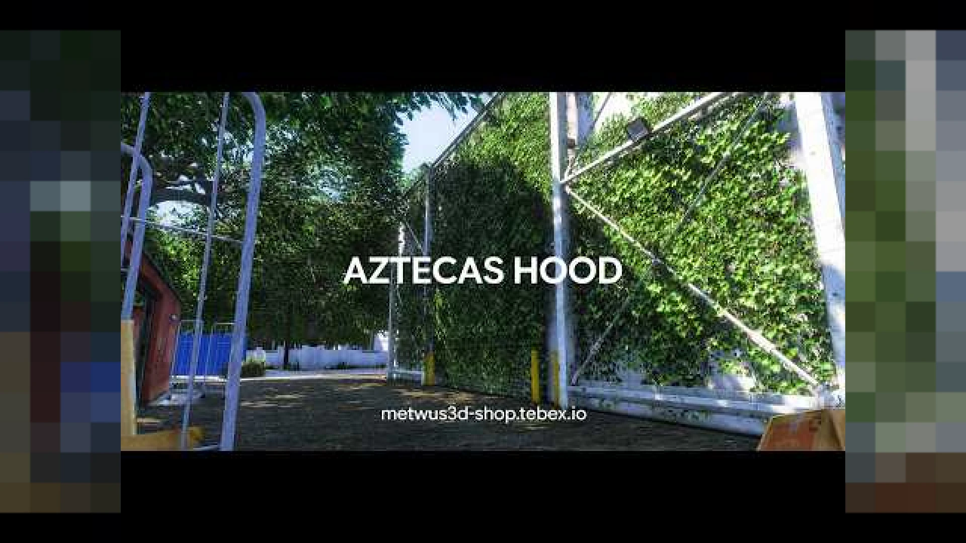 Aztecas hideout MLO gang turf interior with garage and courtyard in FiveM