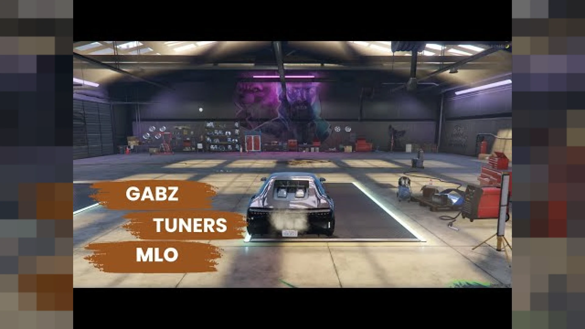 Gabz Tuner Shop MLO tuning garage interior for FiveM