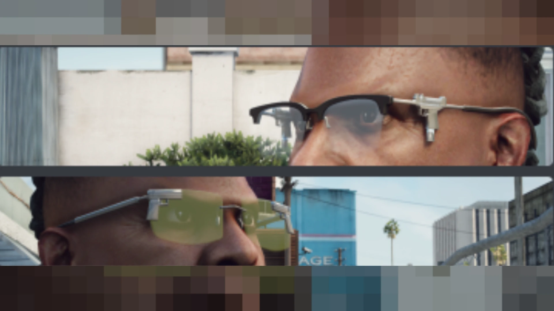 Gafas Armas glasses on a FiveM MP male character