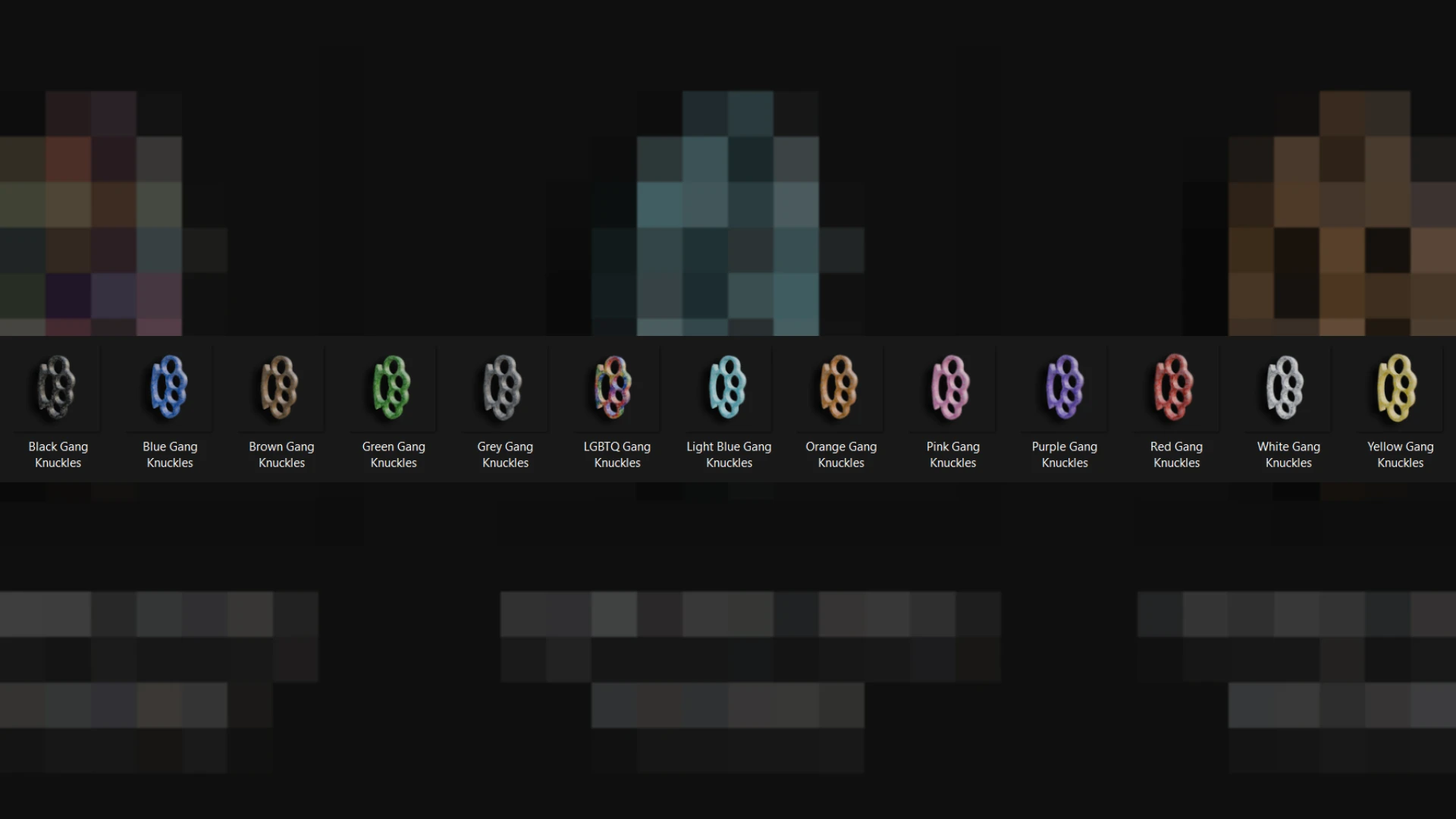 Knuckle duster pack of custom brass-knuckle melee weapons for FiveM — view 2