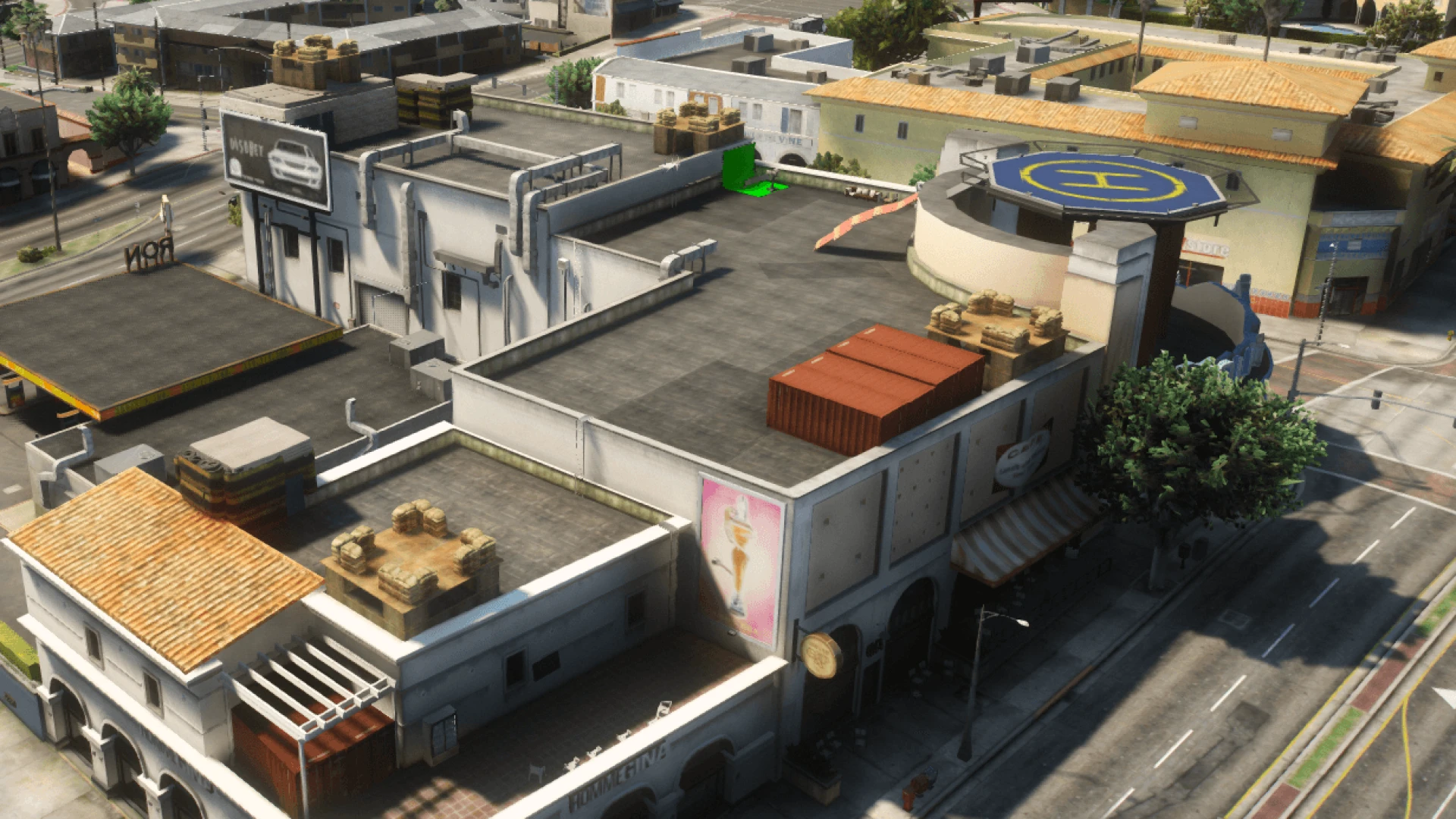 Gang Map MLO claimed street turf with cover and graffiti in FiveM