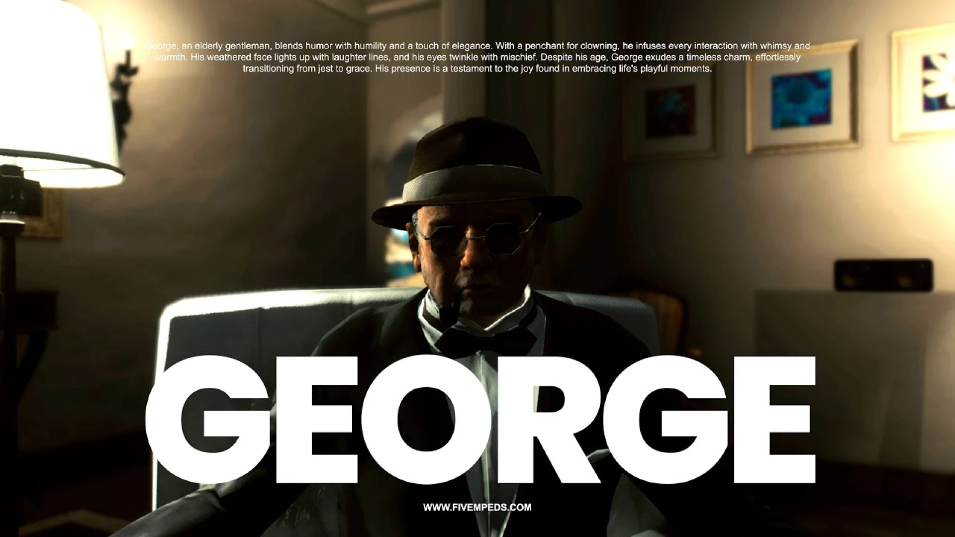 George Old Man old man ped shown in-game for FiveM