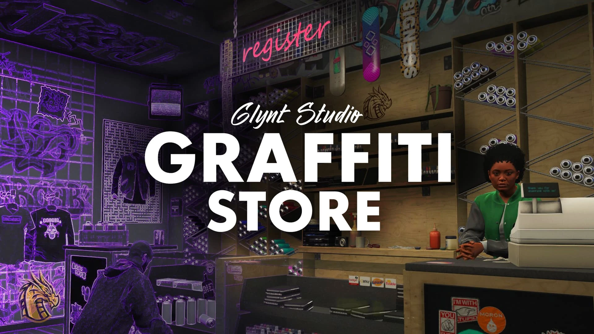 Graffiti store MLO spray-can shop interior for FiveM