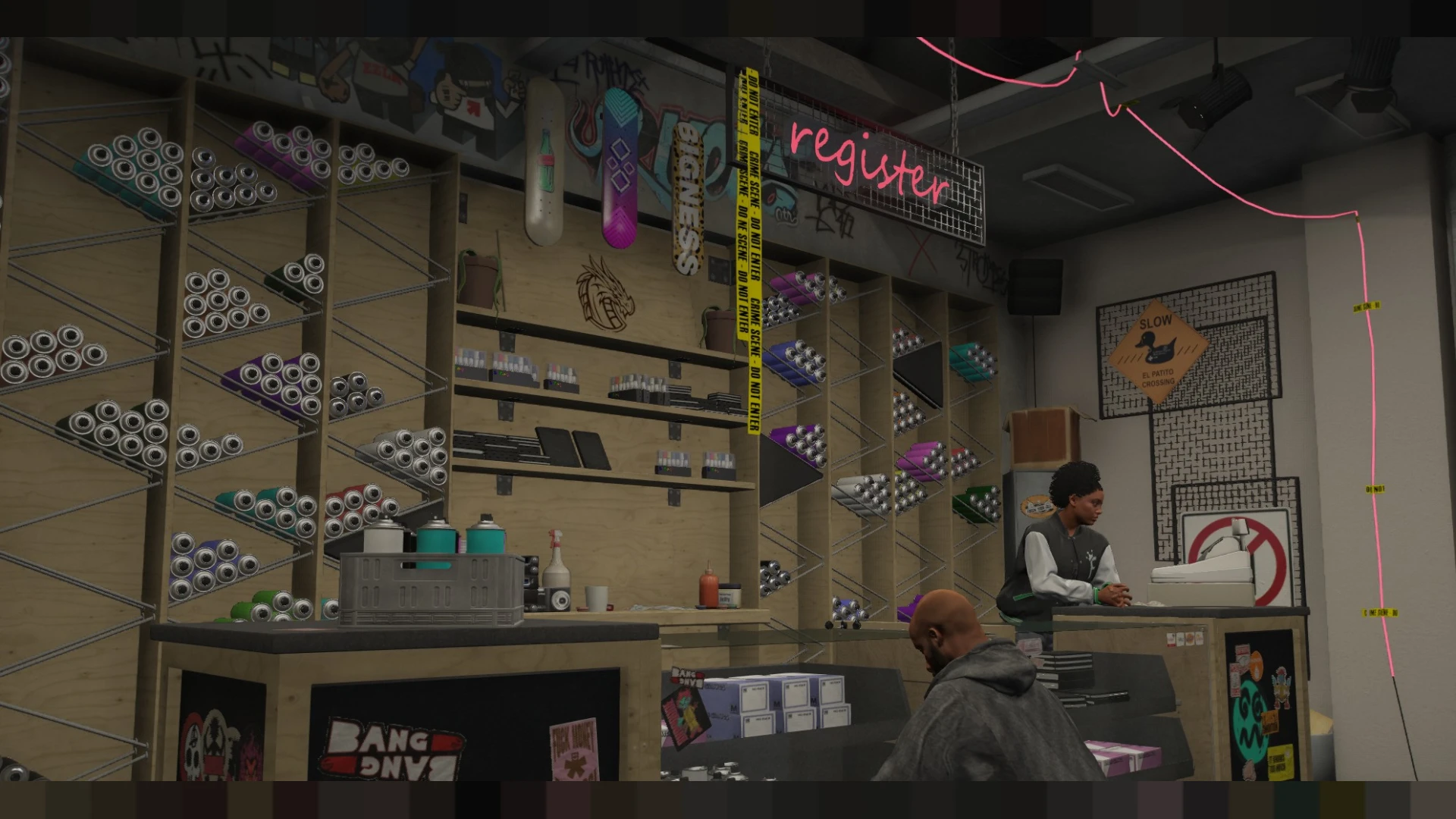 Graffiti store MLO spray-can shop interior for FiveM — view 2