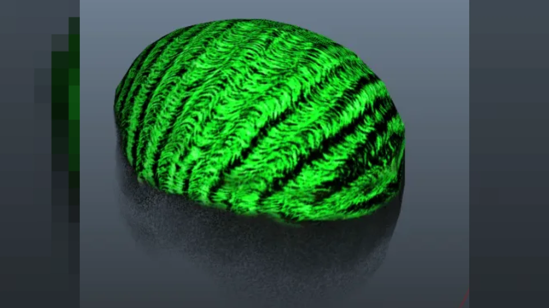 Green hair styled on a FiveM MP male character