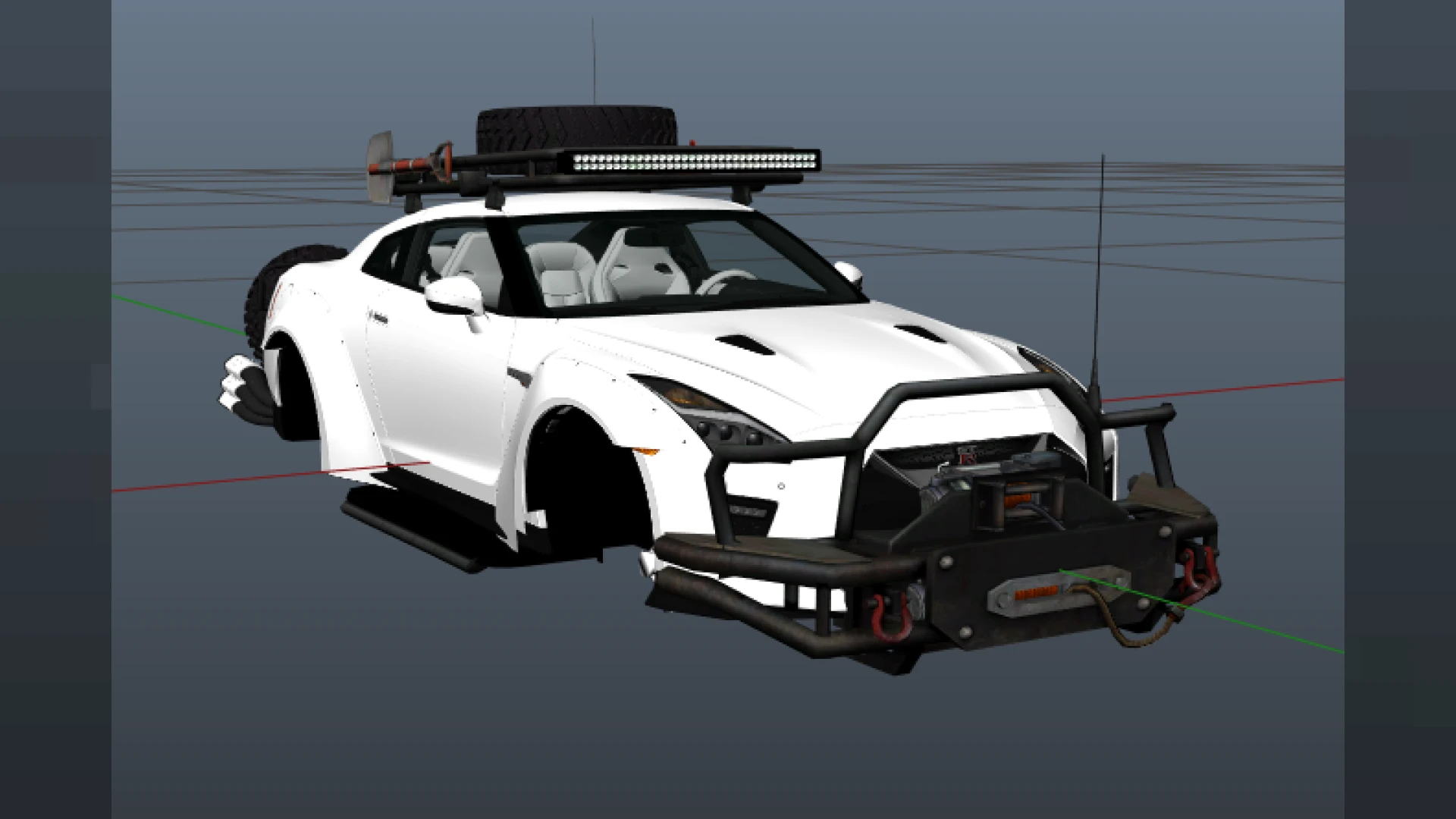 GRT Crime Coupe FiveM getaway car mod front three-quarter