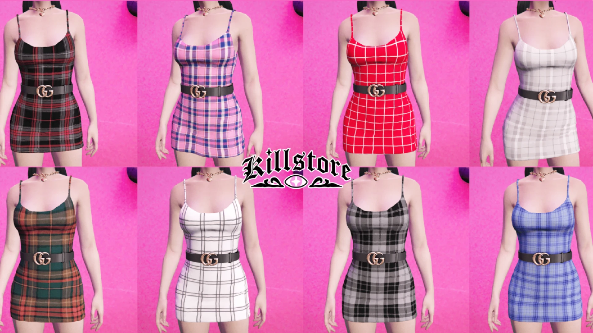 Gucci Dress on a FiveM MP female freemode character
