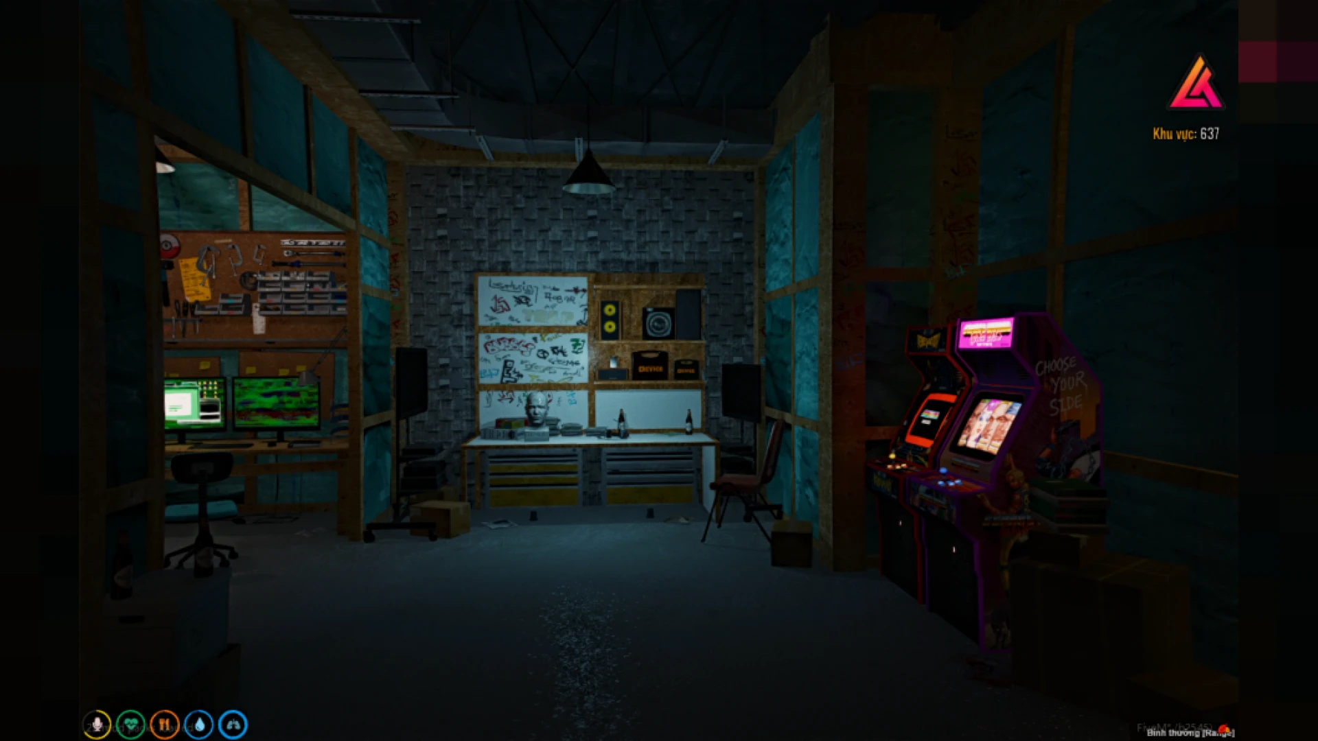 Hackerspace mlo with server racks and monitors in FiveM — view 2
