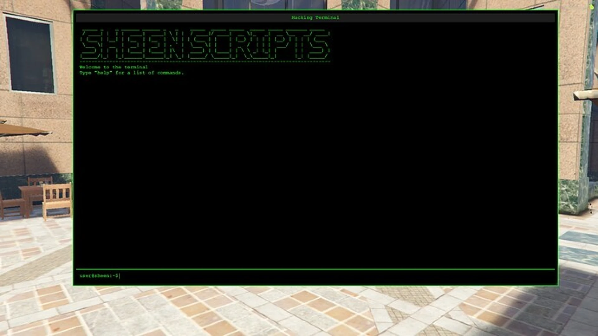 Hacking Terminal FiveM script — hacking terminal minigame interface