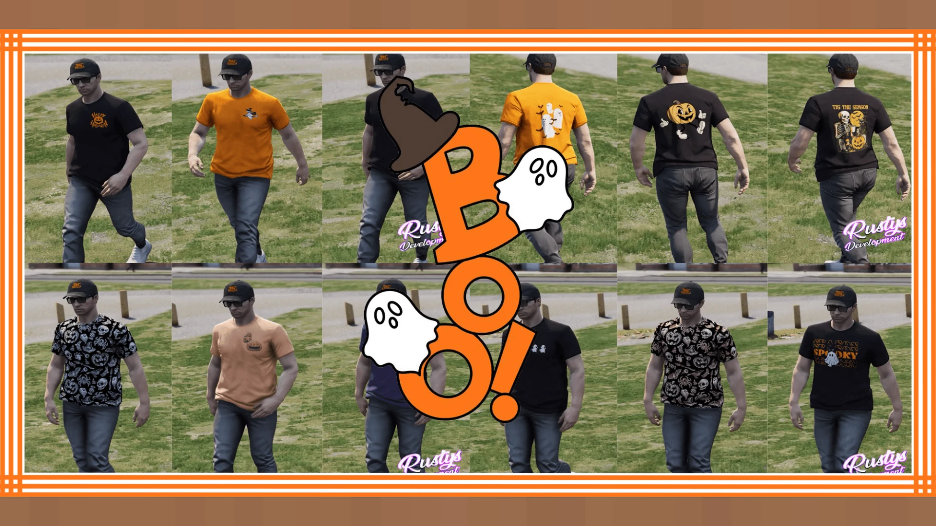 Halloween clothing pack outfits on FiveM MP characters