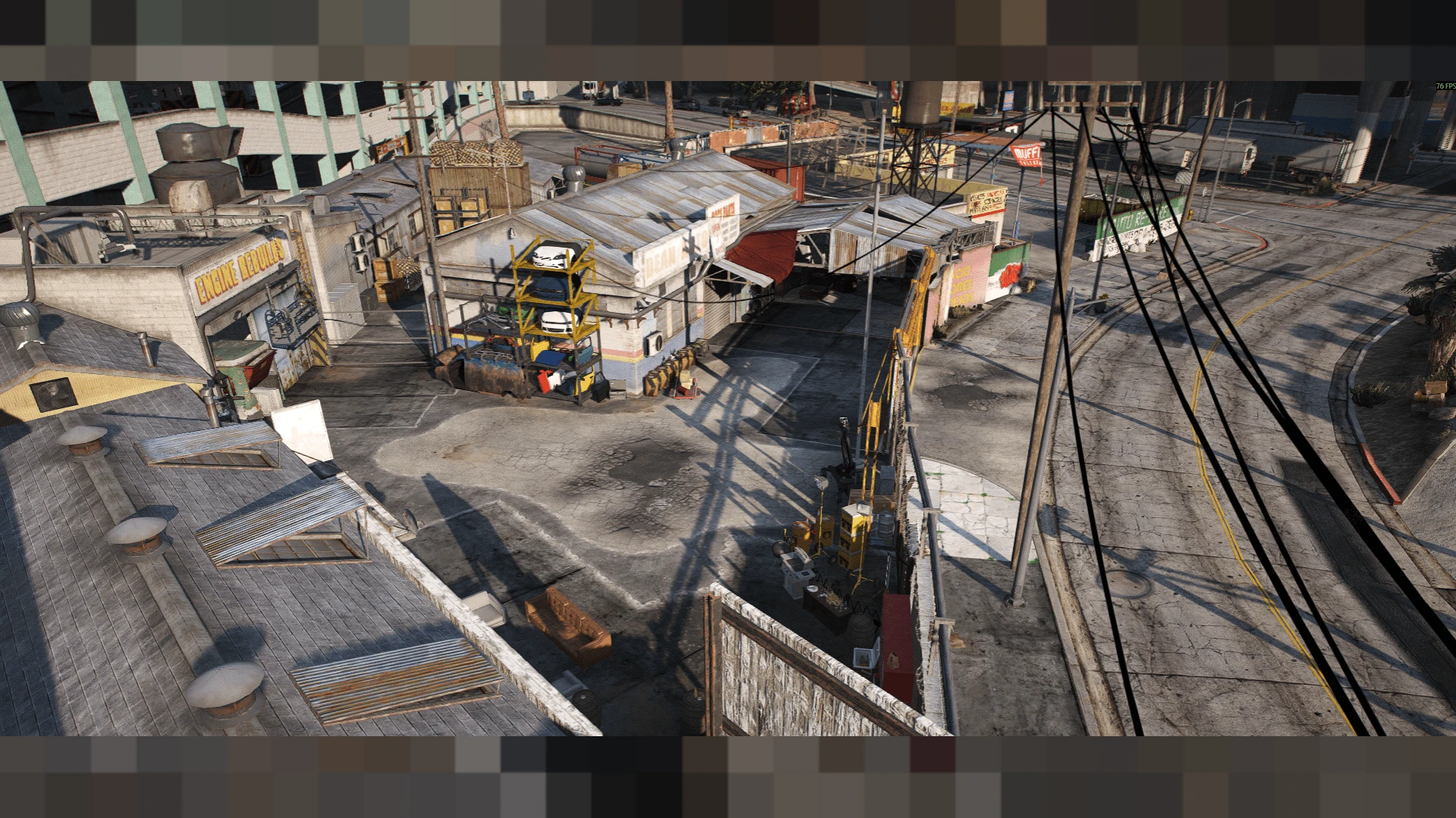 Hayes Dean Garage MLO multi-bay auto shop interior in FiveM — view 2