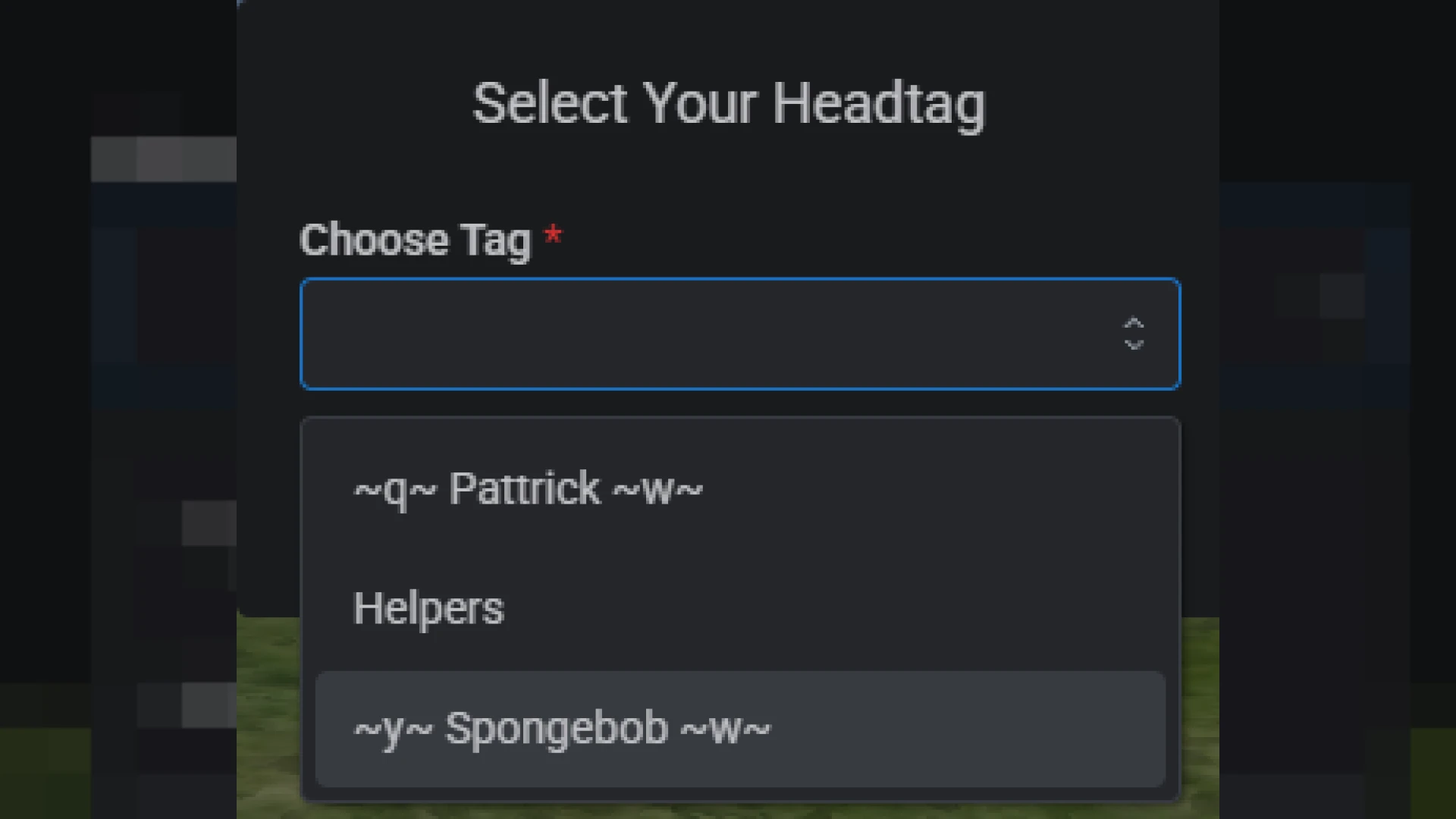 HeadTag Nameplates FiveM script — floating name tag above a player