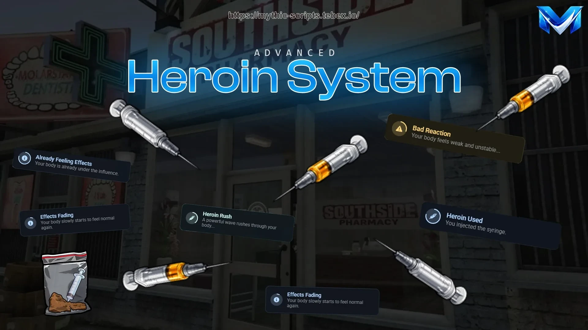 Heroin System FiveM script — heroin production and dealing
