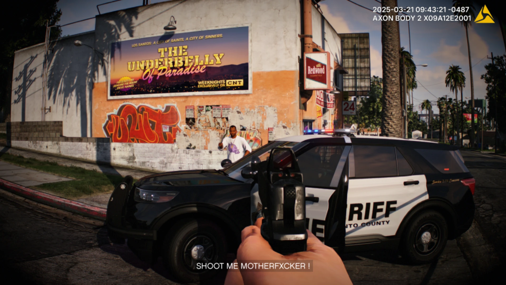FiveM bodycam reshade preset with heavy grain and vignette