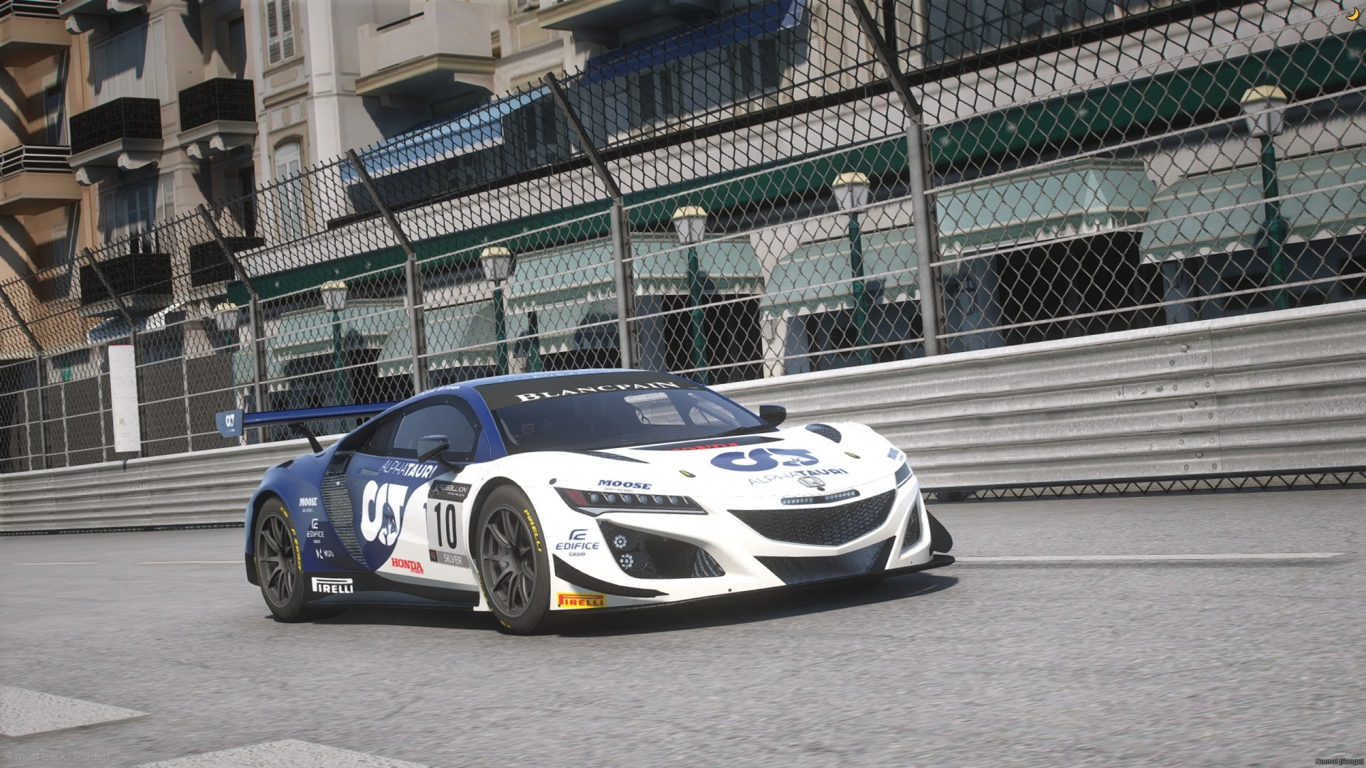 Honda NSX GT3 Evo GT3 race car with livery template in FiveM