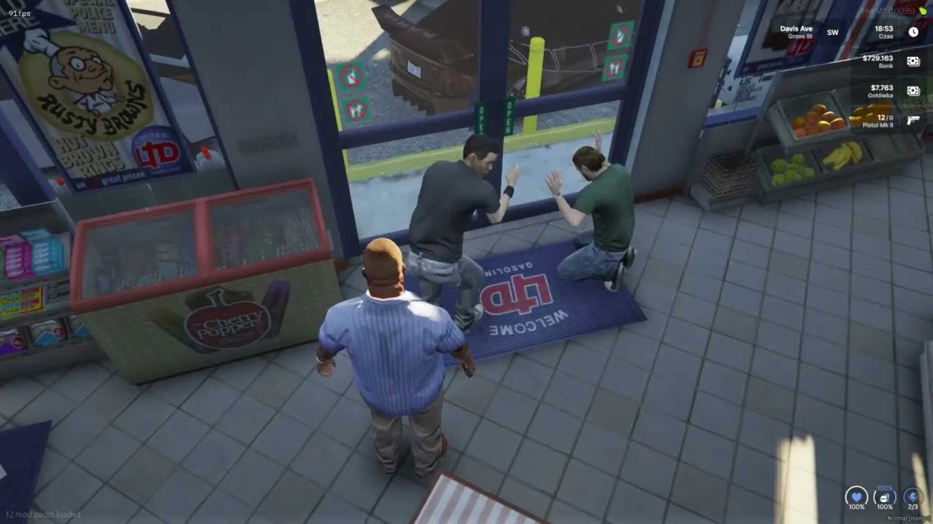 Hostage System FiveM script — holding a player as a human shield