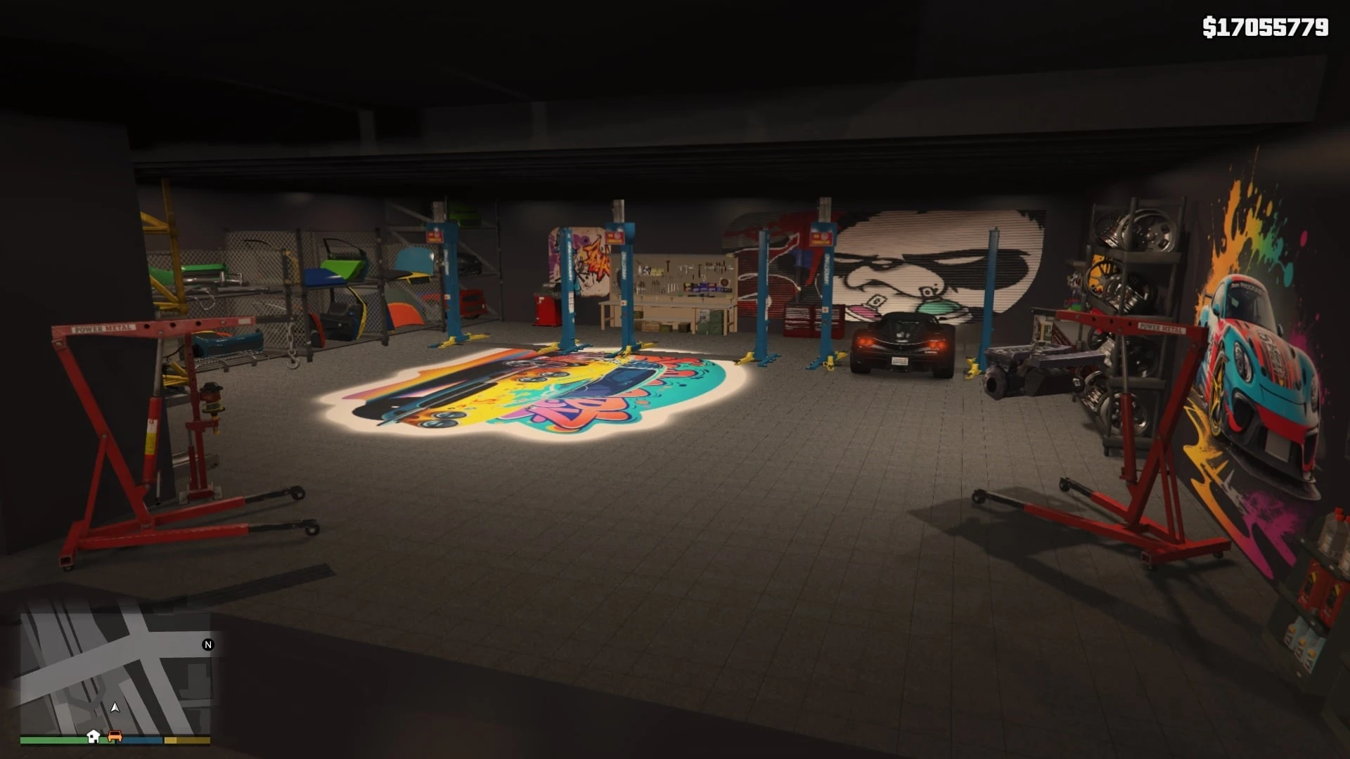 Illegal chop shop MLO back-alley garage interior in FiveM — view 2