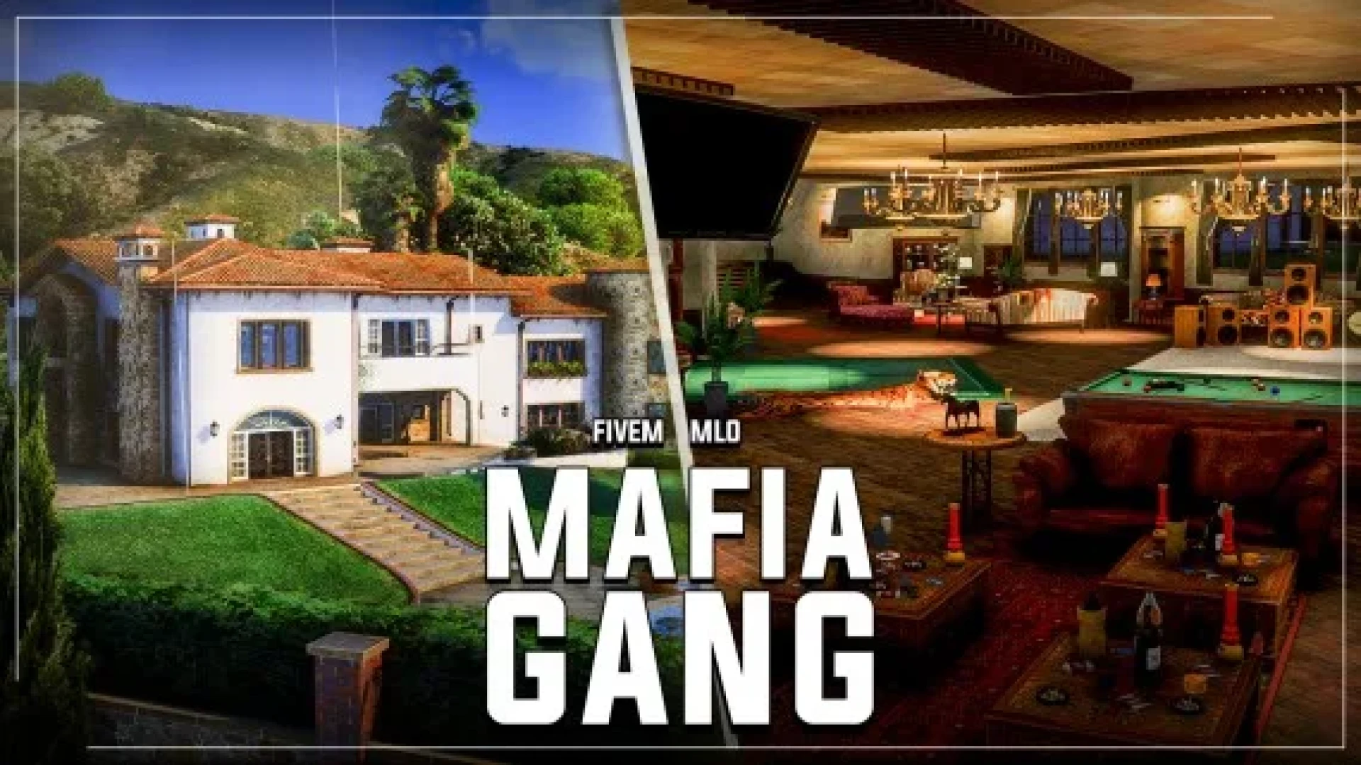 Classic mafia MLO vintage hideout interior for FiveM