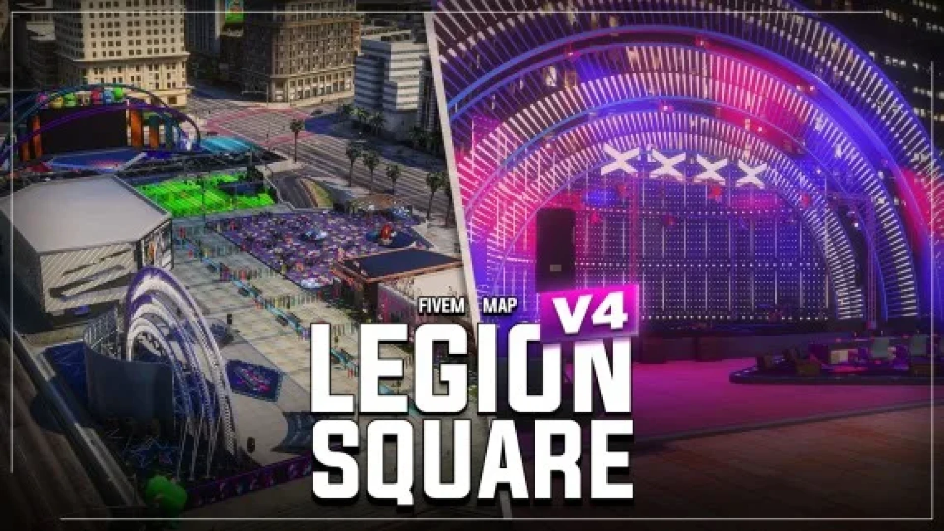 Legion Square MLO downtown plaza remap for FiveM