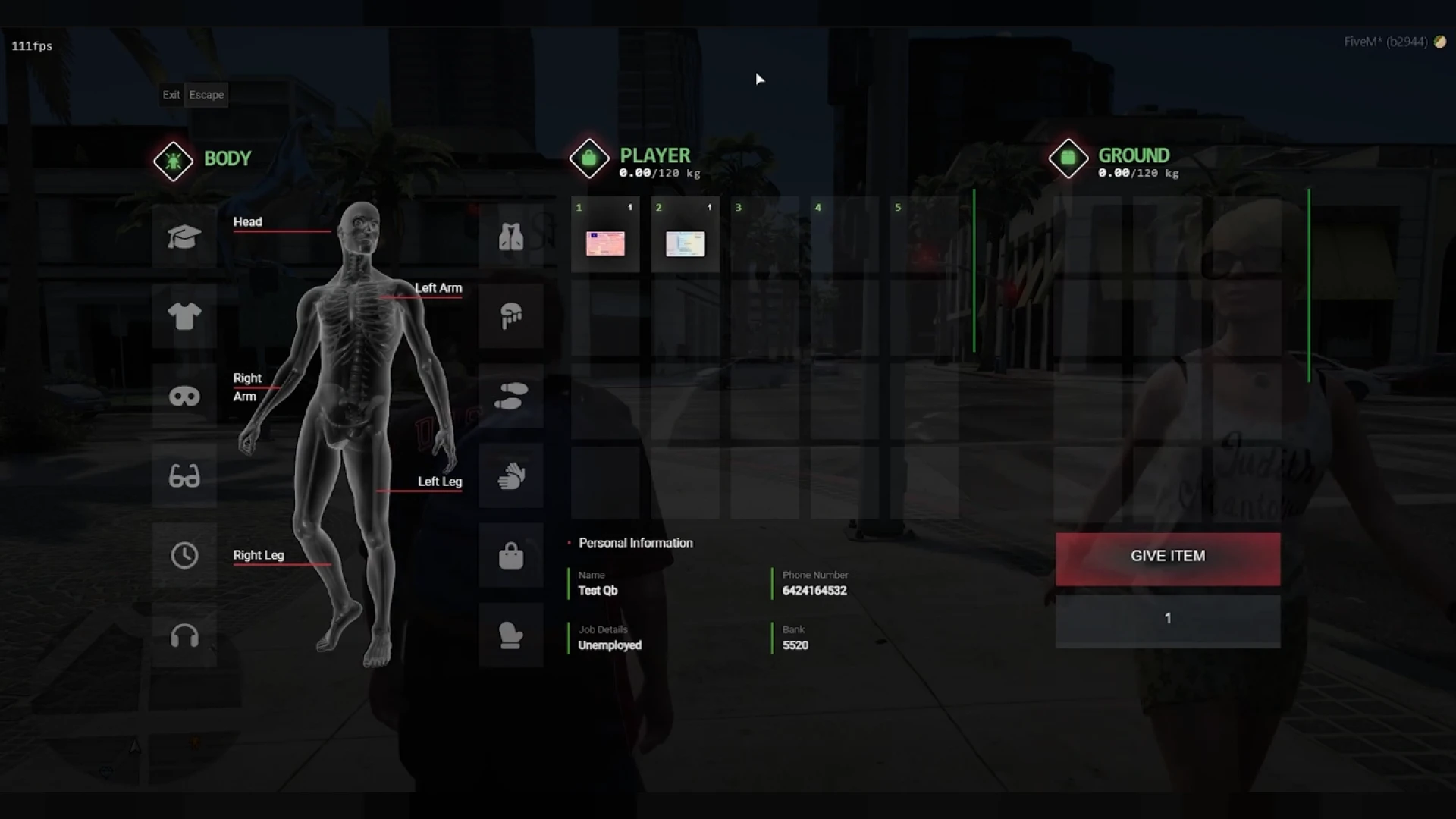 Inventory NoPixel 4.0 FiveM nopixel inventory — grid interface with weight and hotbar