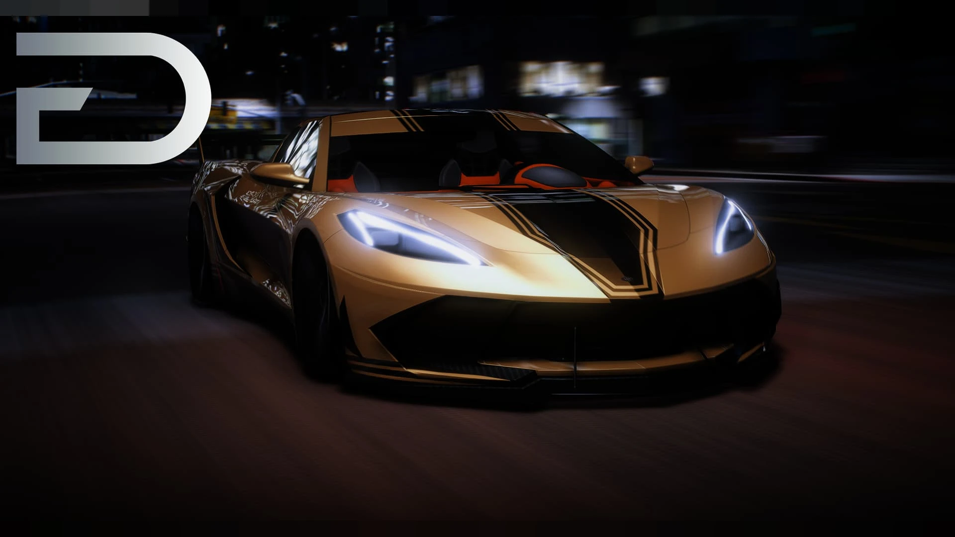 Invetero Coquette R FiveM lore-friendly sports car parked in the city