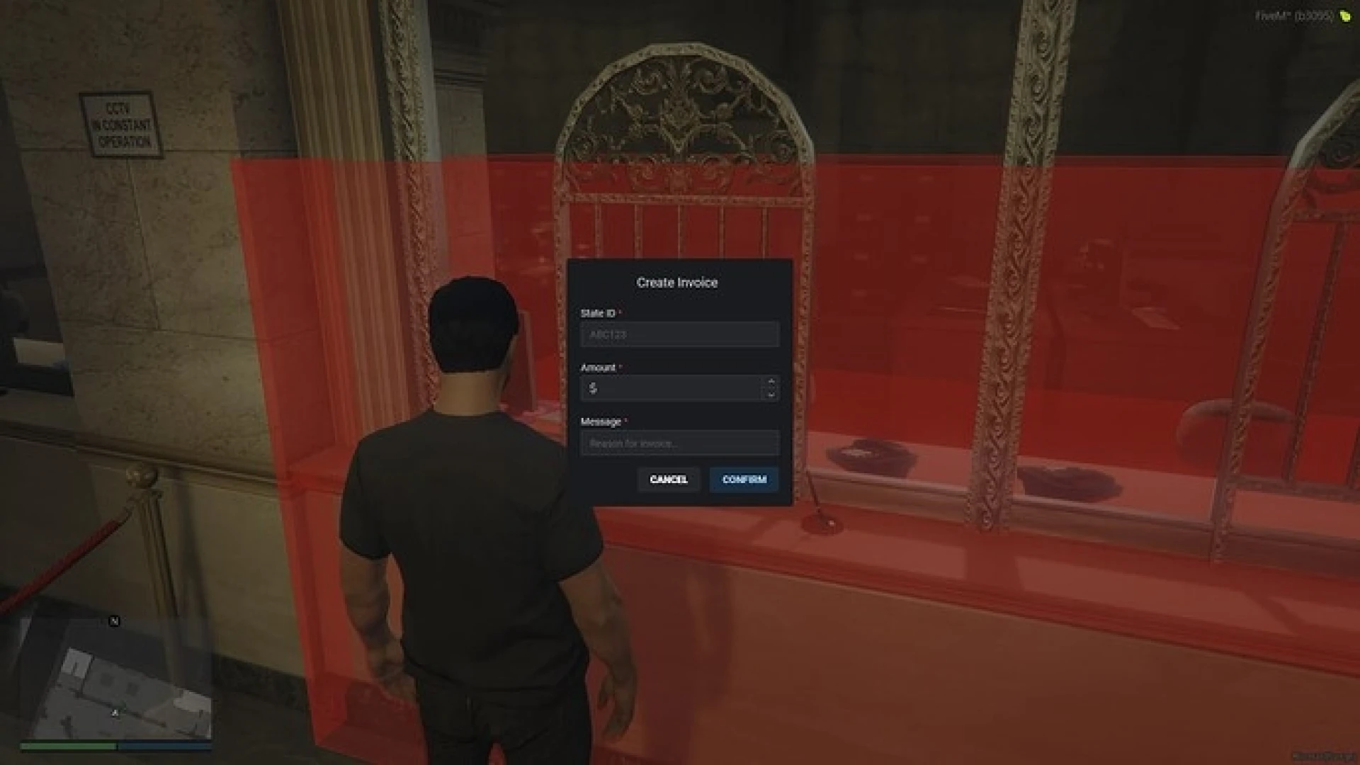 FiveM invoice system billing dialog
