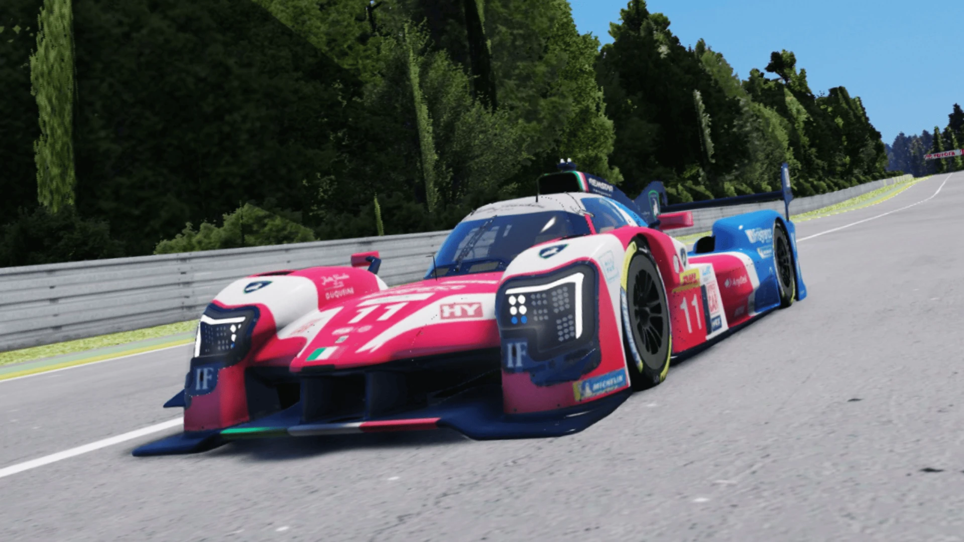 Isotta Fraschini Tipo 6 LMH hypercar parked on a FiveM server track