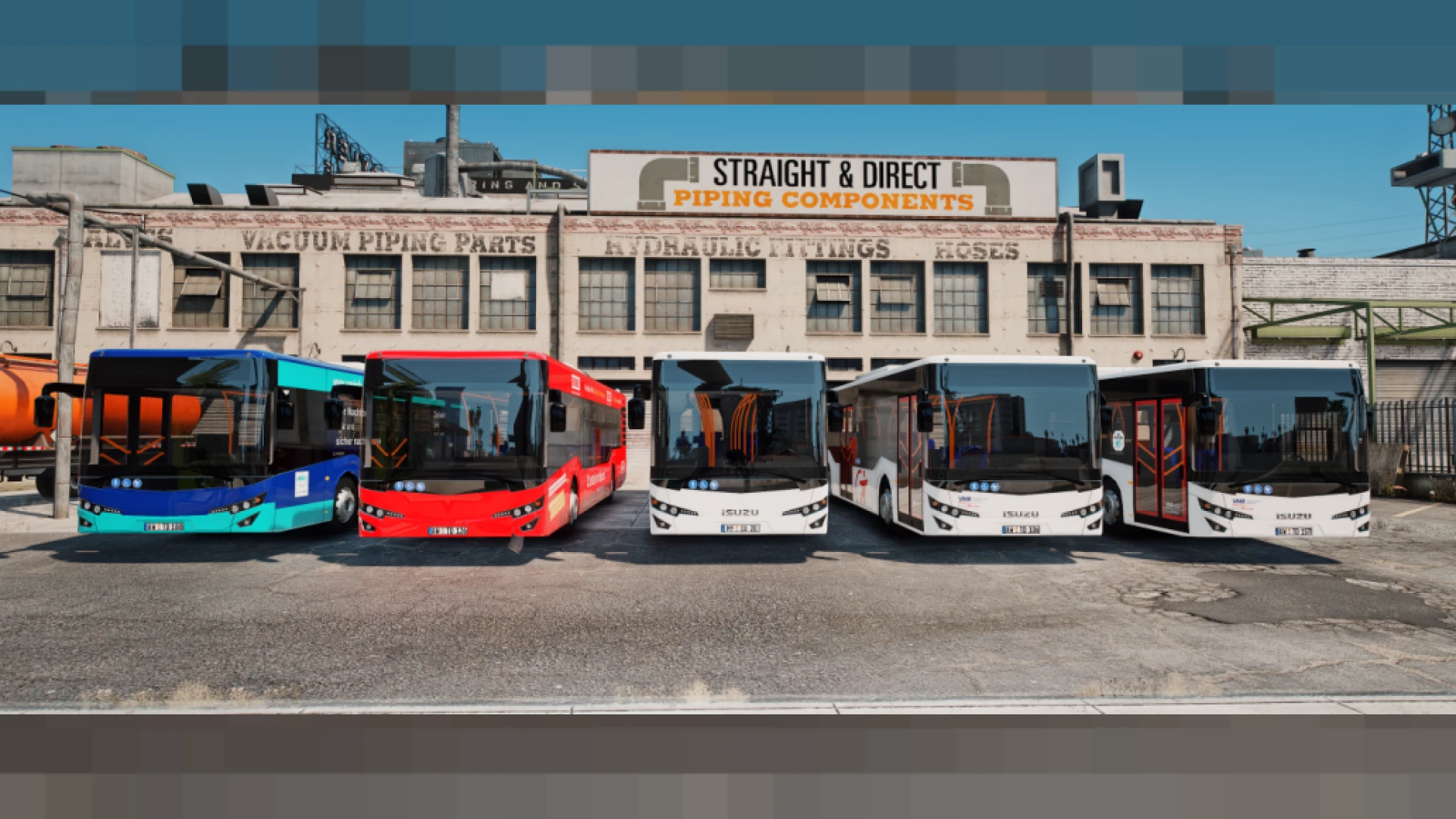 Isuzu Citiport 12 city transit bus for FiveM roleplay servers