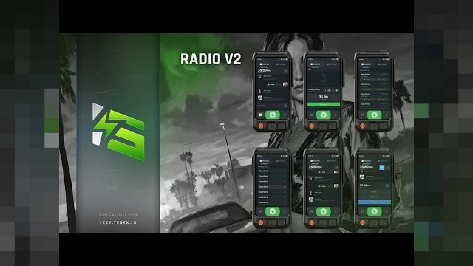 Izzy Advanced Radio V2 FiveM channel radio script UI