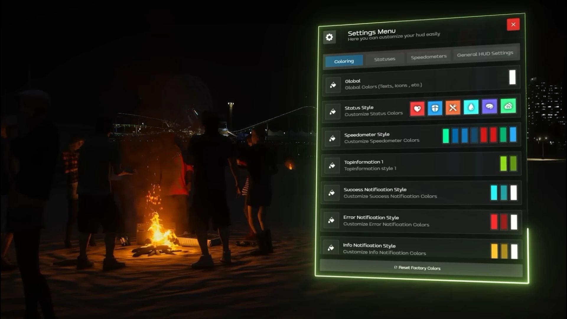 Izzy Hud V7 modern customizable FiveM status HUD — view 2