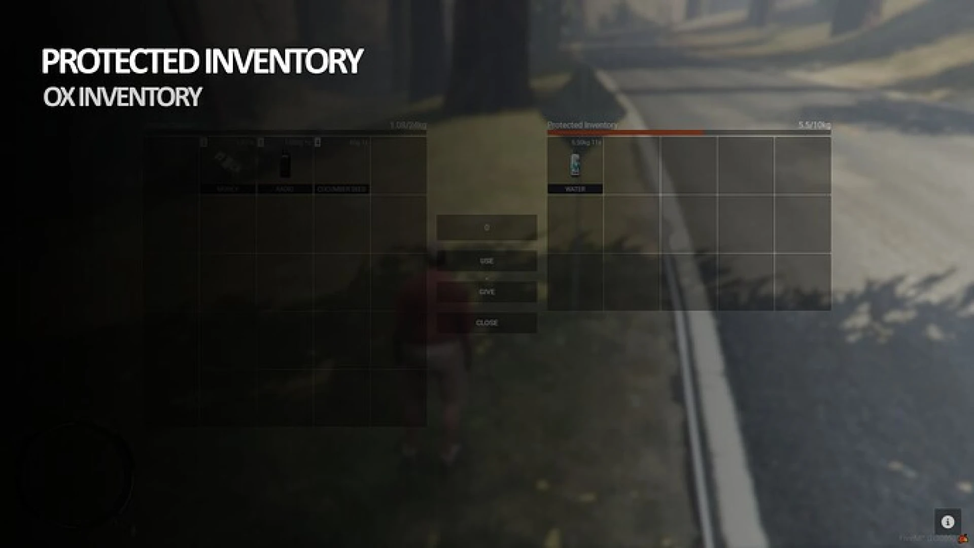 JG Protected Inventory FiveM anti-cheat — blocked illegal item spawn