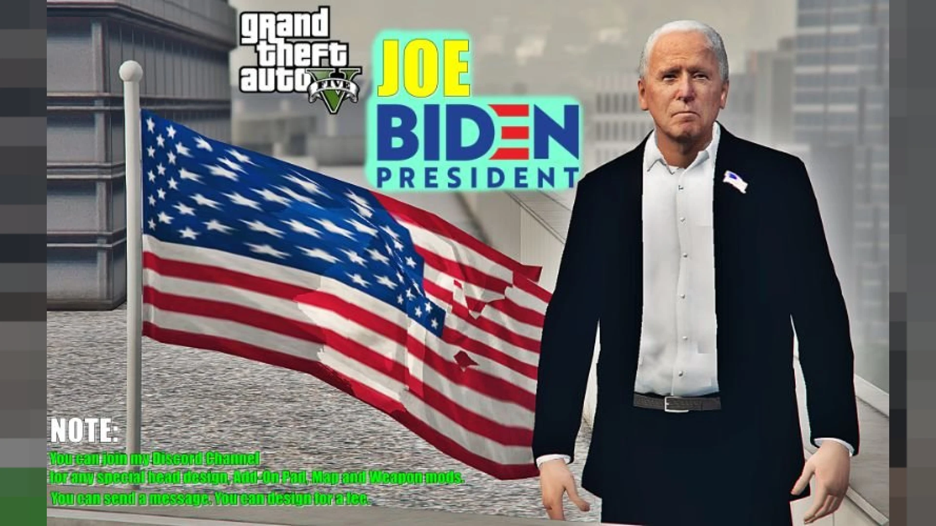 Joe biden ped political figure character model in FiveM