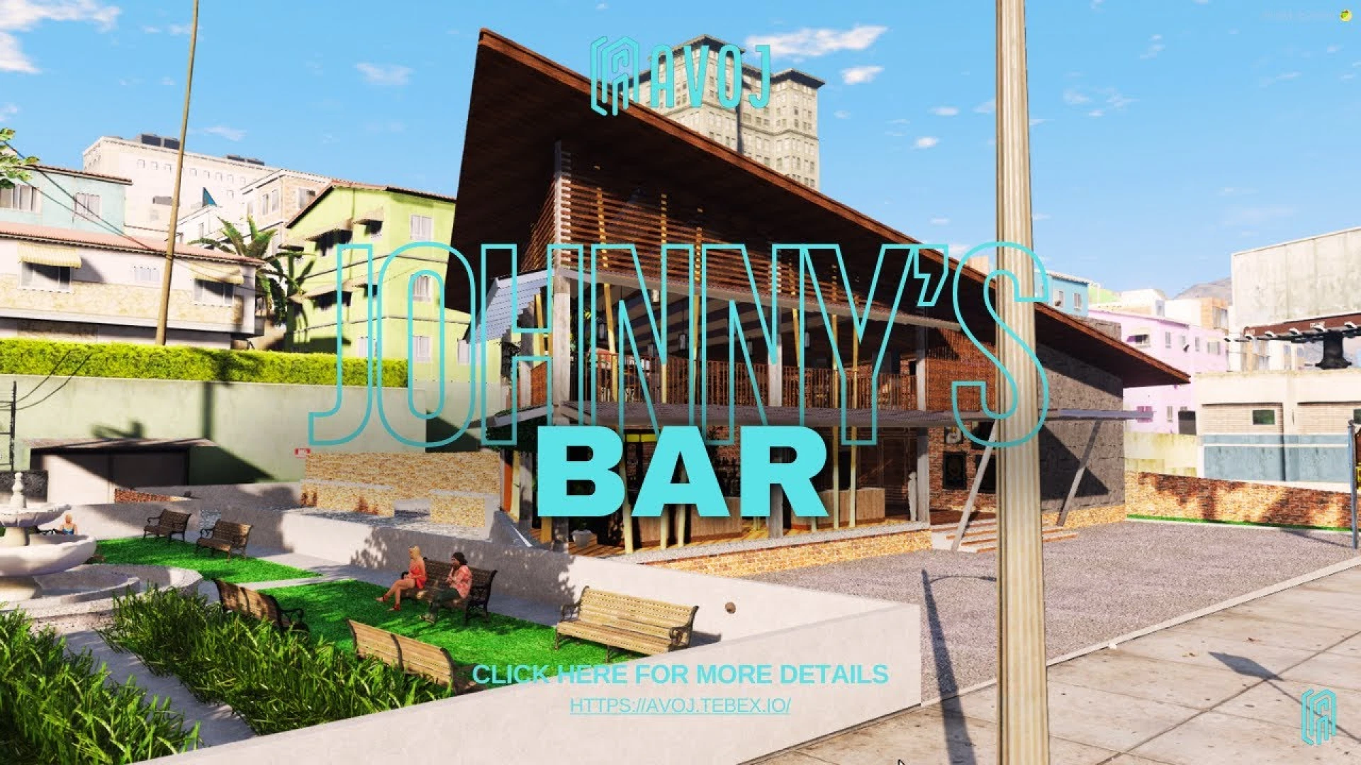 Avoj Johnnys Bar MLO neighborhood pub interior for FiveM