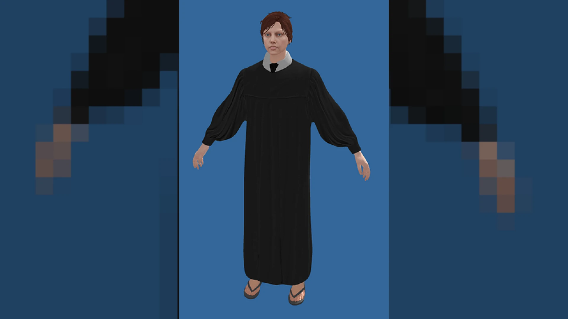 Judge clothes shown on a FiveM MP male courtroom character — view 2