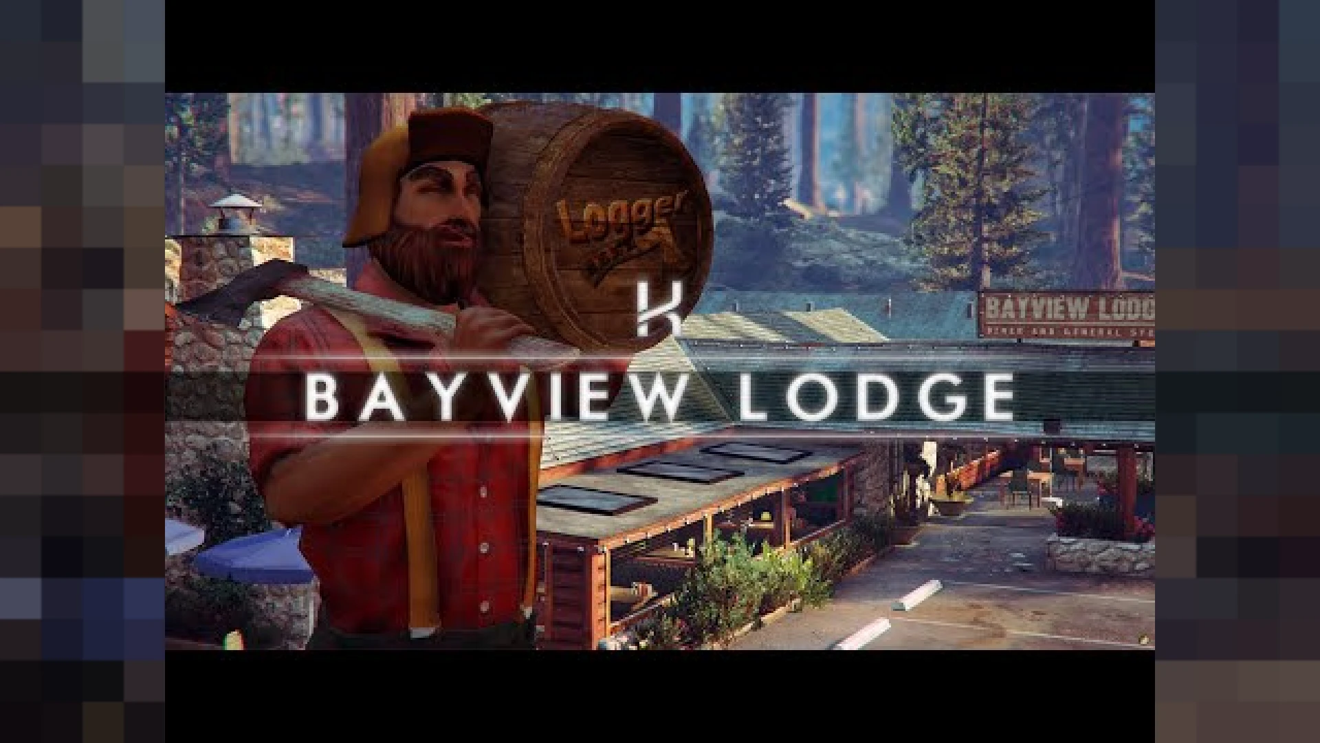 Kiiya Bayview Lodge motel and restaurant interior in Paleto Bay for FiveM